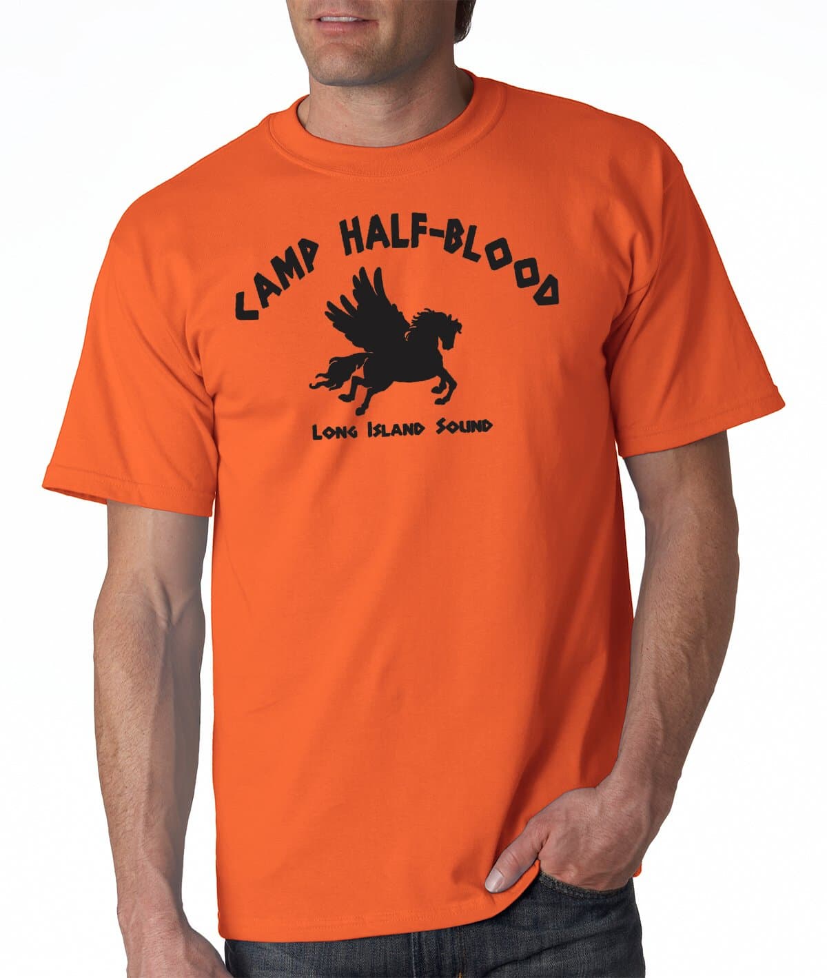 Camp Half Blood T Shirt for Men - Unisex - Choose Color (X-Large, Orange)