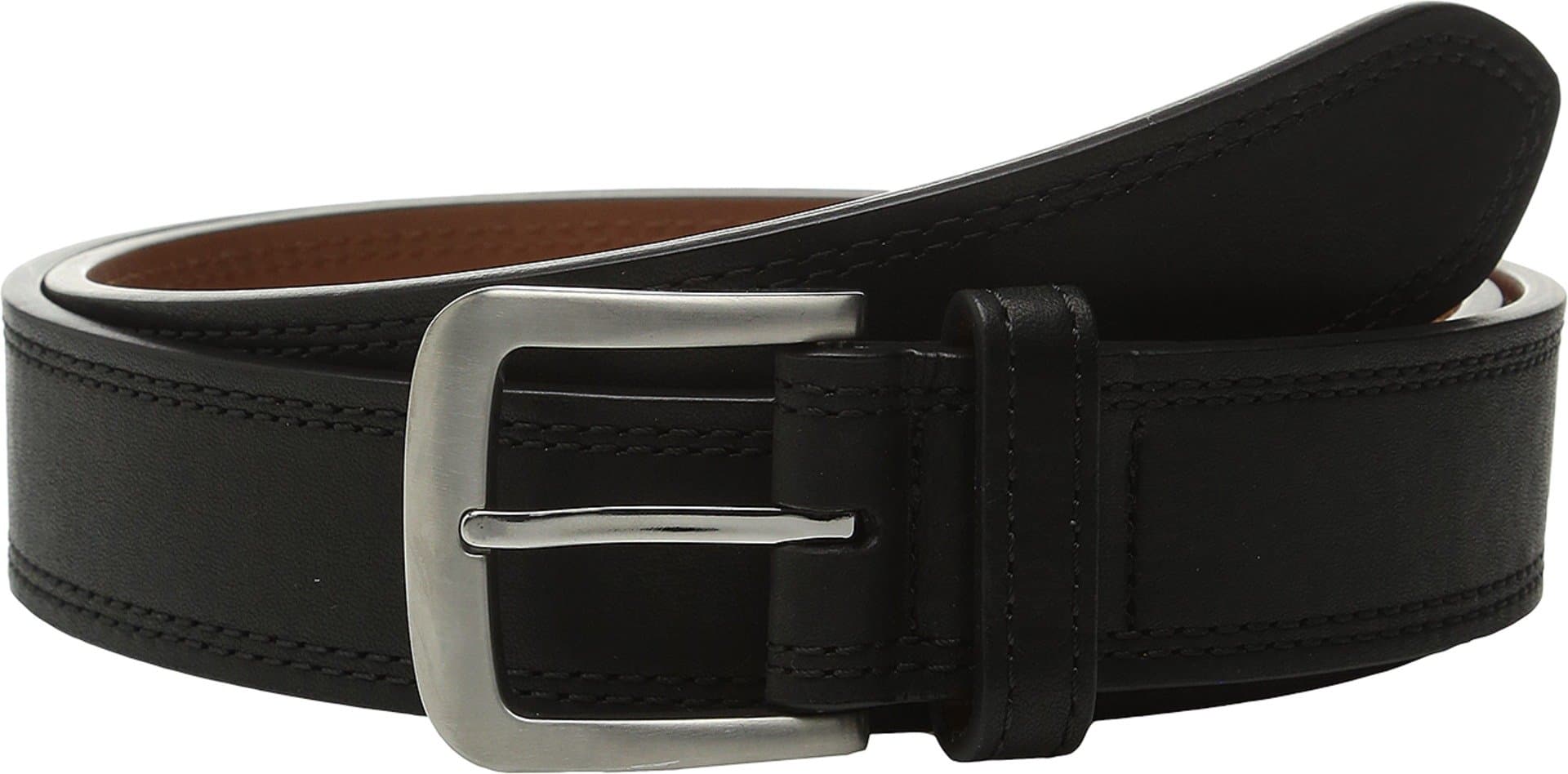 Shinola Detroit Men's Double Stitch Black Belt