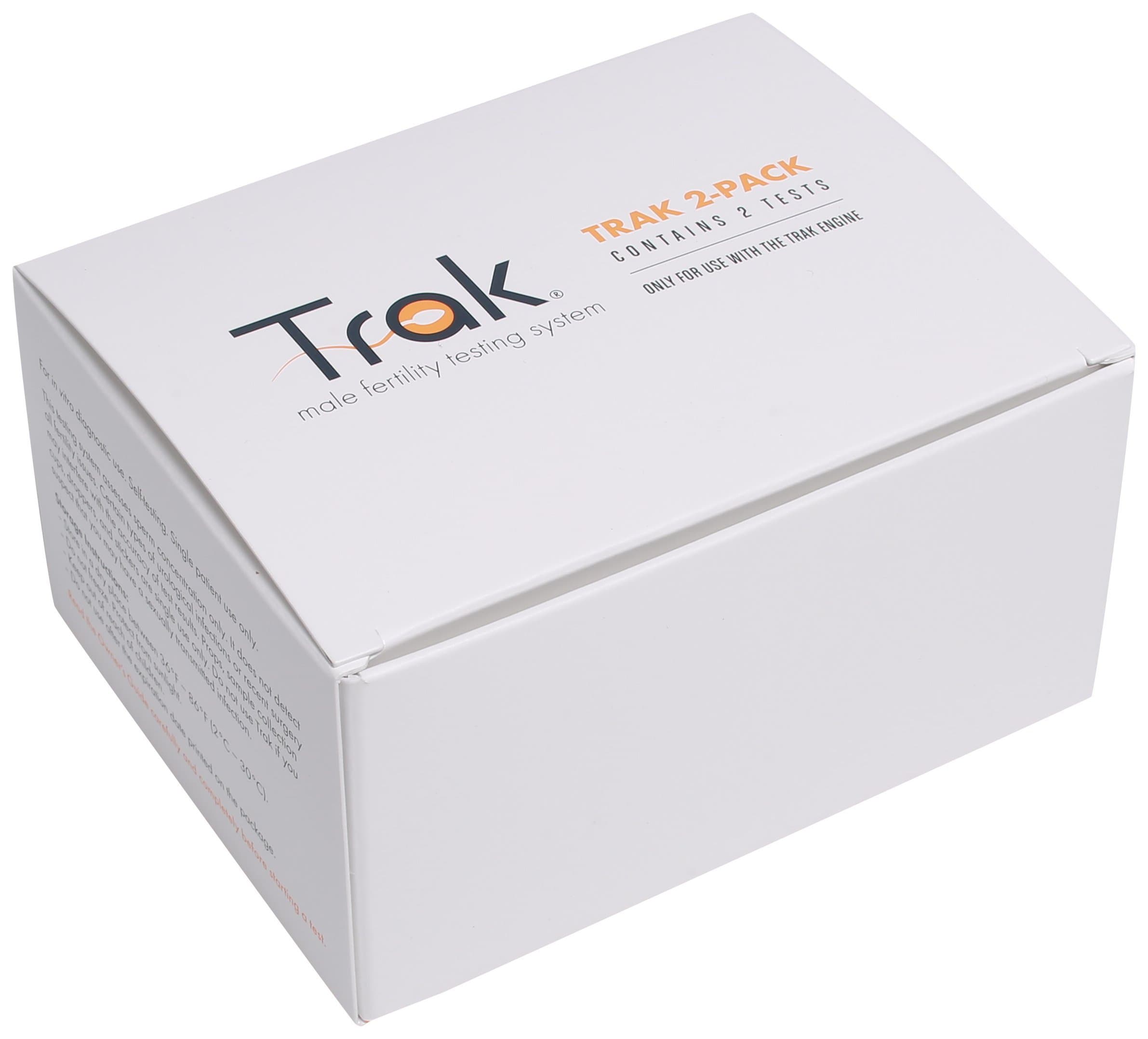 Trak At Home Male Fertility Sperm Test Refill Kit with 2 Tests (HSA/FSA Approved)