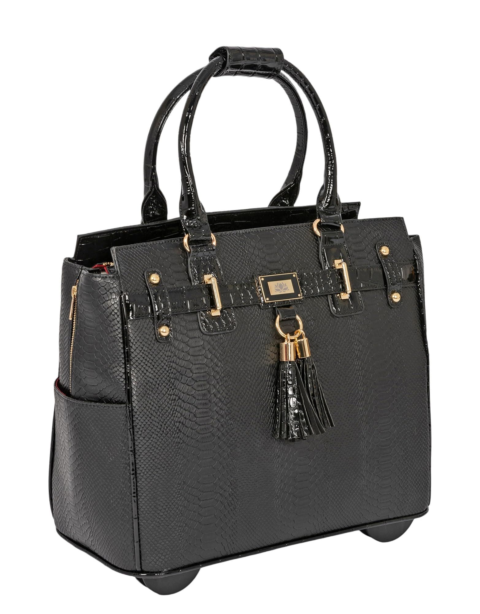 Rolling Laptop Bag for Women | Designer Wheeled Briefcase | Fits 13-17" Laptops | Office Travel Computer Case (Barrington)