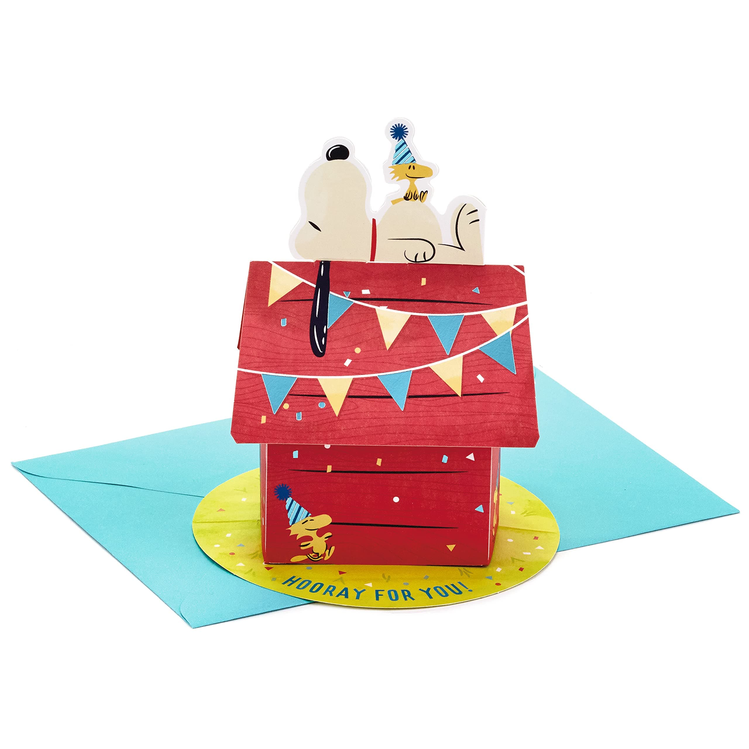 Paper Wonder Peanuts Pop Up Birthday Card (Snoopy Dog House)