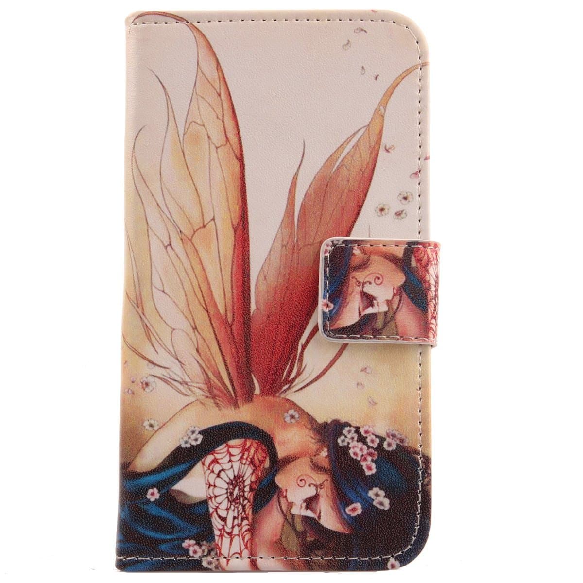 Lankashi Painted Flip Wallet-Design PU Leather Cover Skin Protection Case For STK Ace Plus 5.5" Wing Girl Design