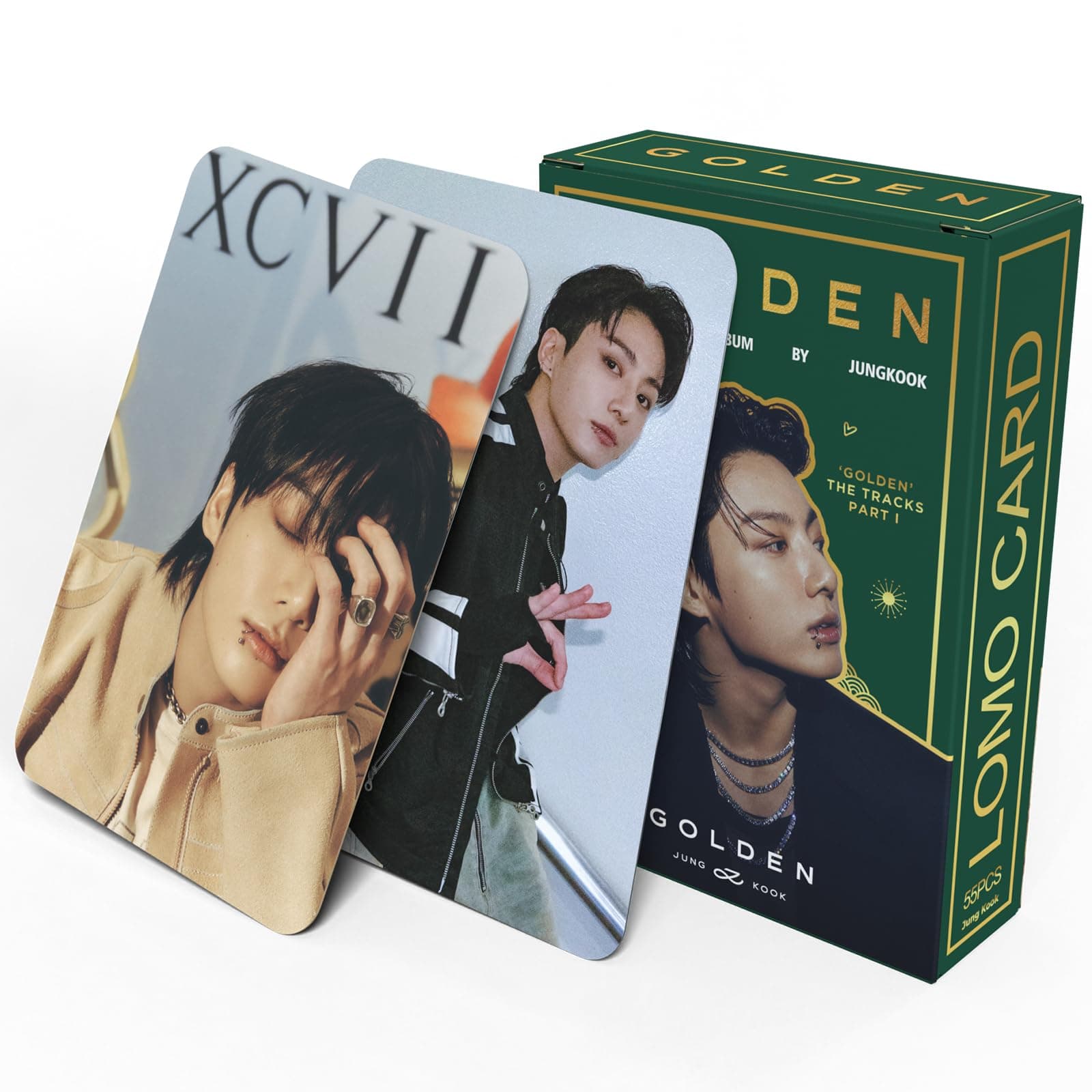 KPOPBP Golden Album Photocards First Solo Album Photo Cards Kpop Lomo Card Set Gift Merch for Boys and Girls