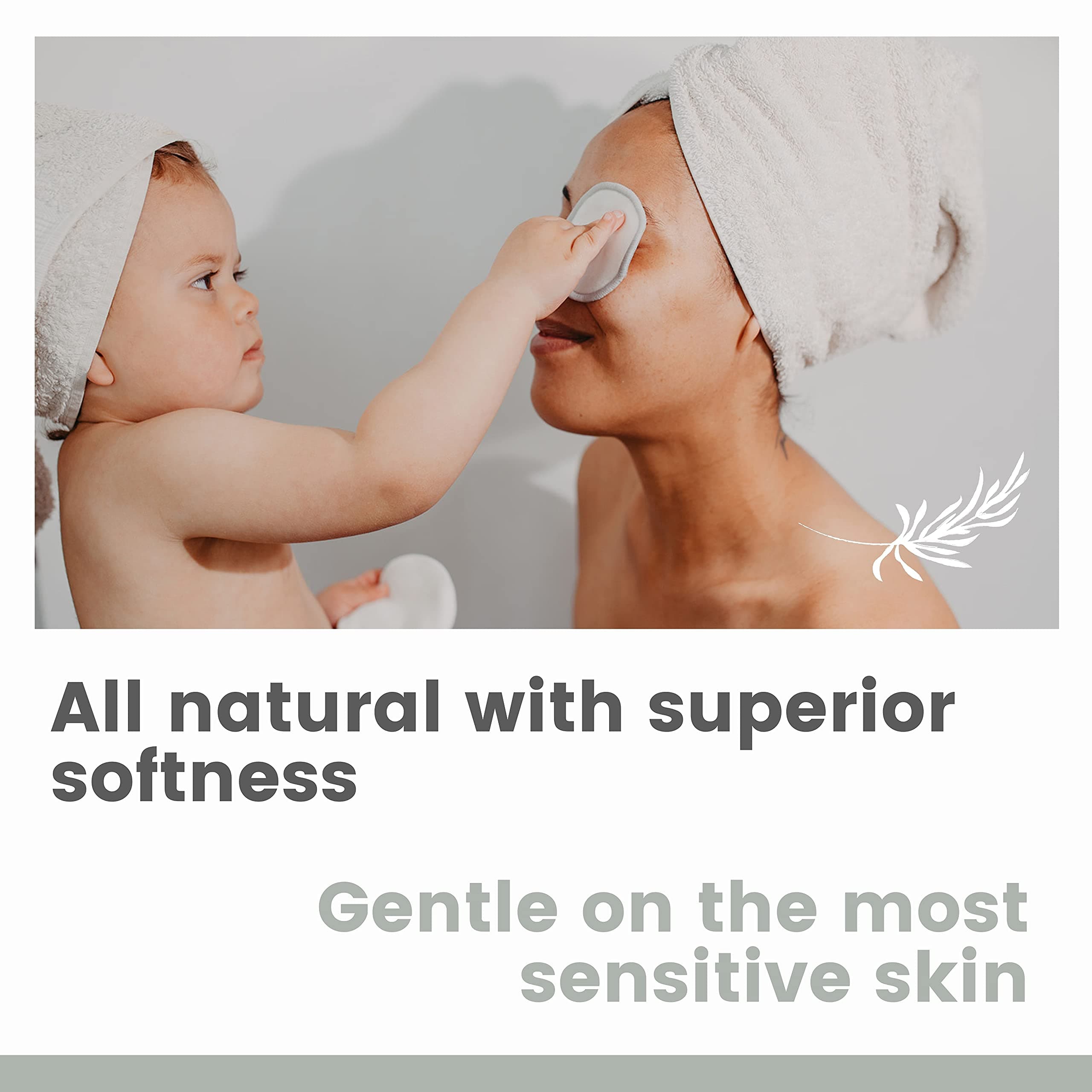 Reusable Makeup Remover Pads | 21 Pack of 100% Soft Organic Washable Bamboo / Cotton Face Pads in 3 Sizes with Laundry Bag and Eco Friendly Storage Gift Box | UK Brand