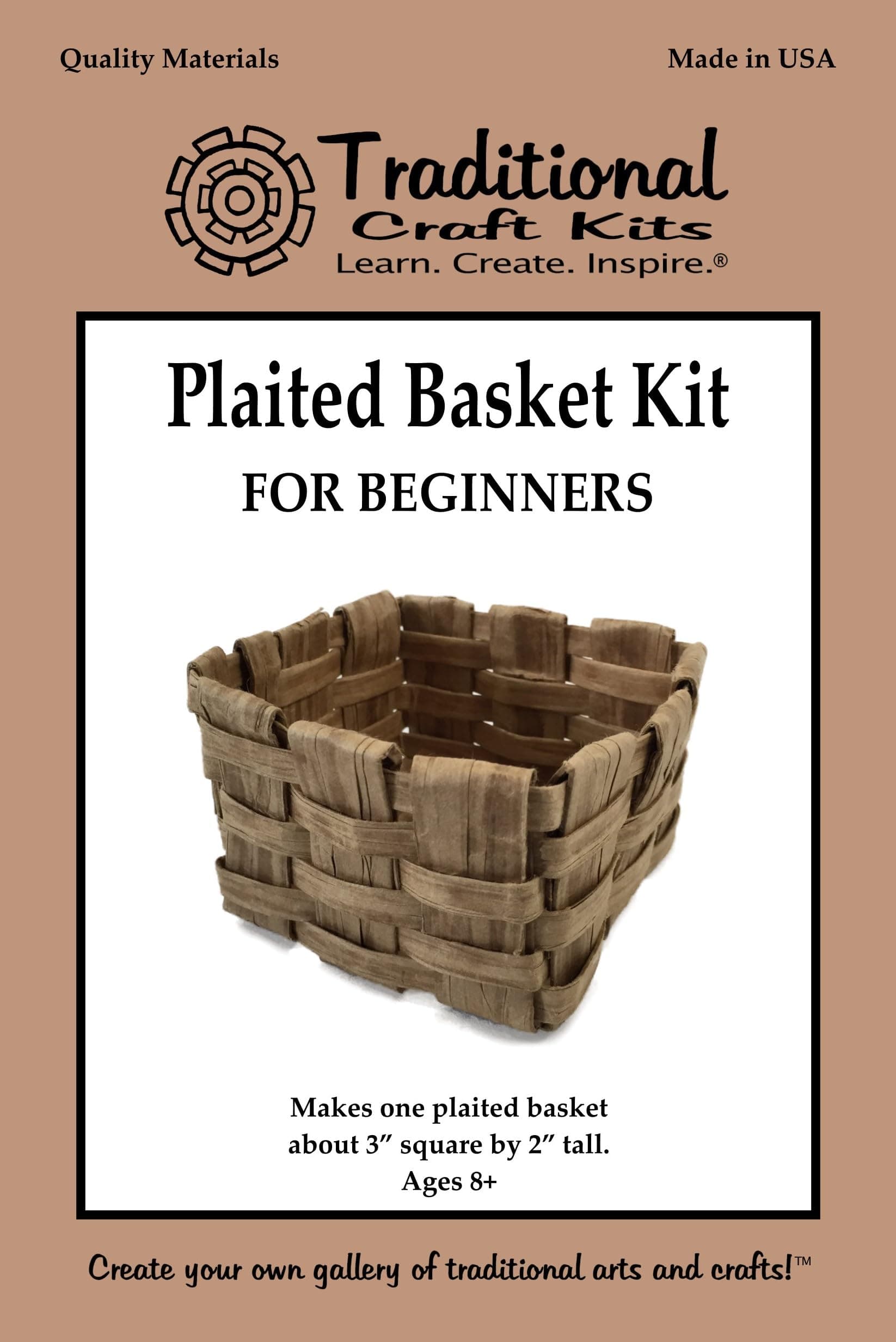 Traditional Craft KitsPlaited Basket Kit for Beginners