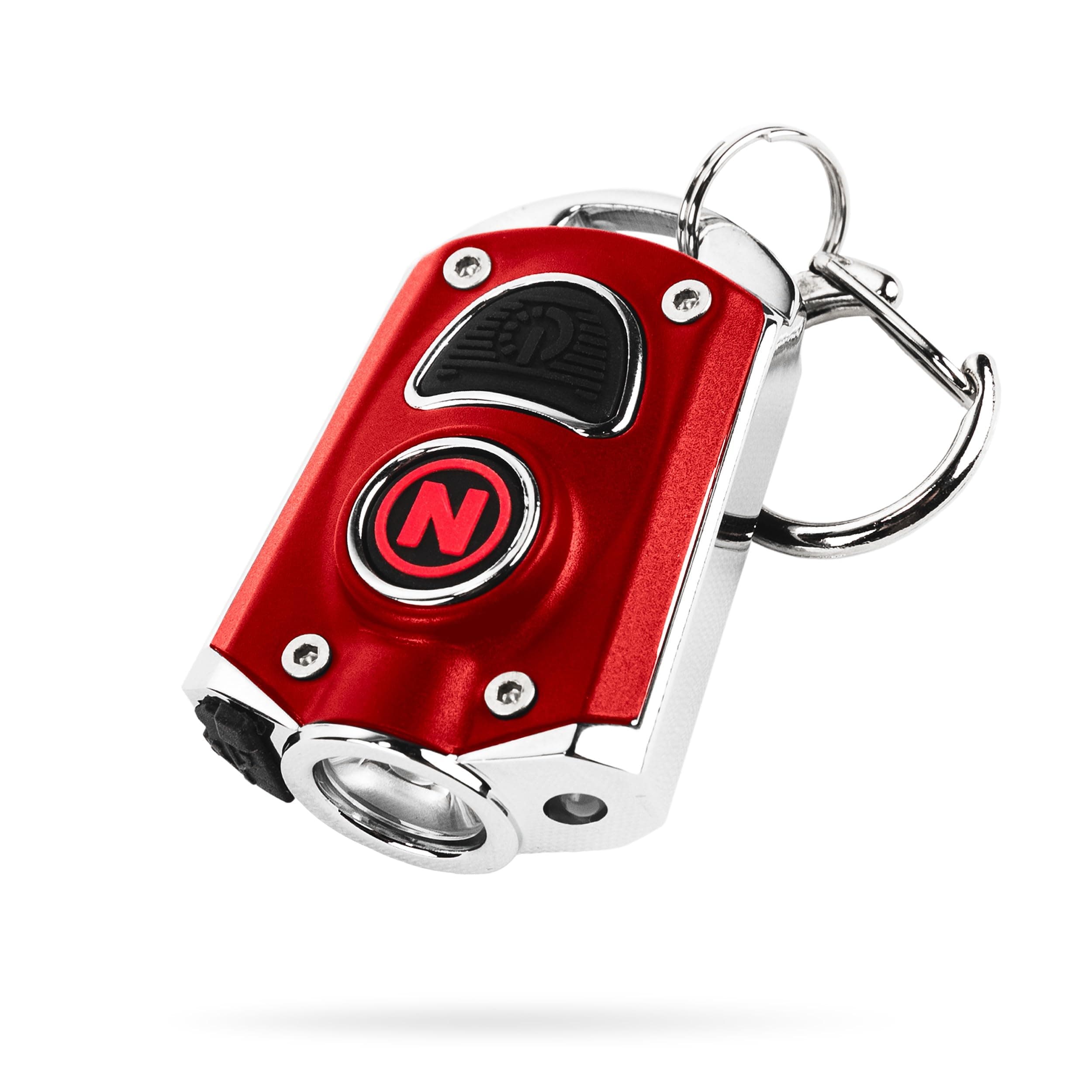 NEBO Mycro Rechargeable LED Keychain Light | Key Ring Flashlight Features 6 Light Modes,