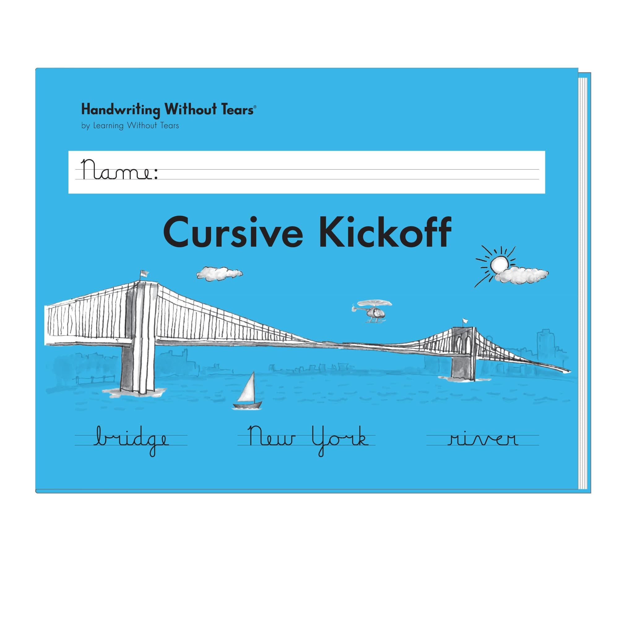 Learning Without Tears - Cursive Kickoff Student Workbook, Current Edition - Handwriting Without Tears Series - 2nd Grade Writing Book - Cursive Writing, Language Arts Lessons - For School or Home Use