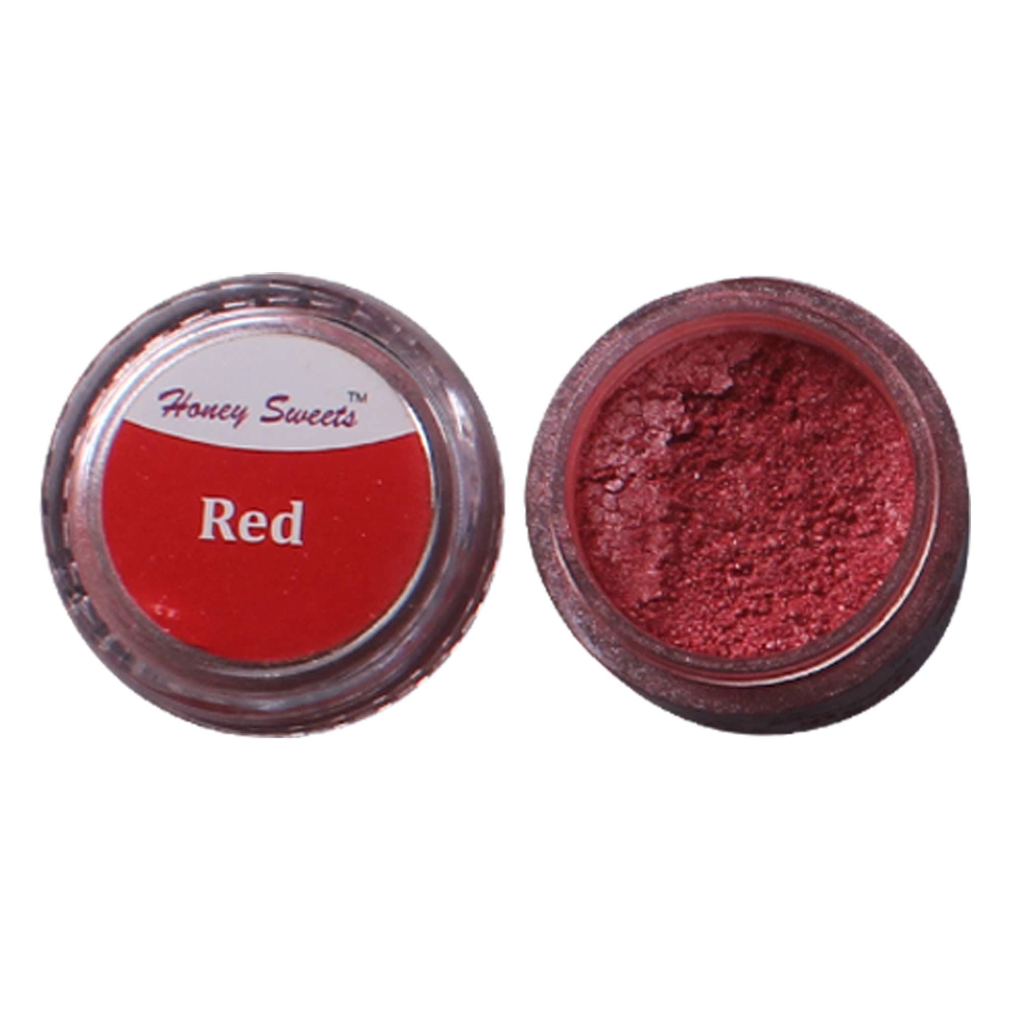 Honey Sweets Edible Luster Dust for Painting on Cakes and Chocolates (4.25 Grams, Red)