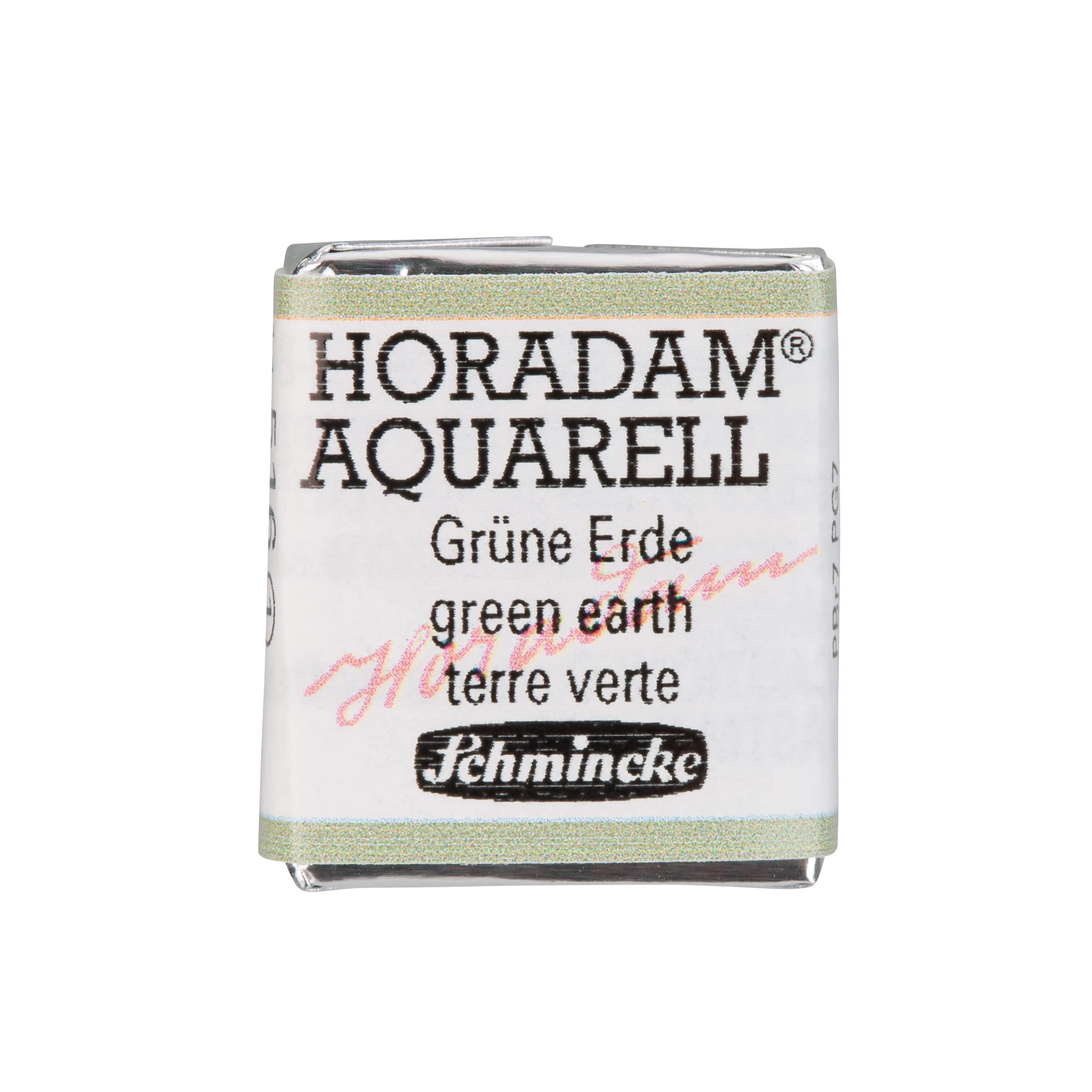 HORADAM® AQUARELL - finest artists' watercolors, 516 Green Earth, 14 516 044, 1/2 pan