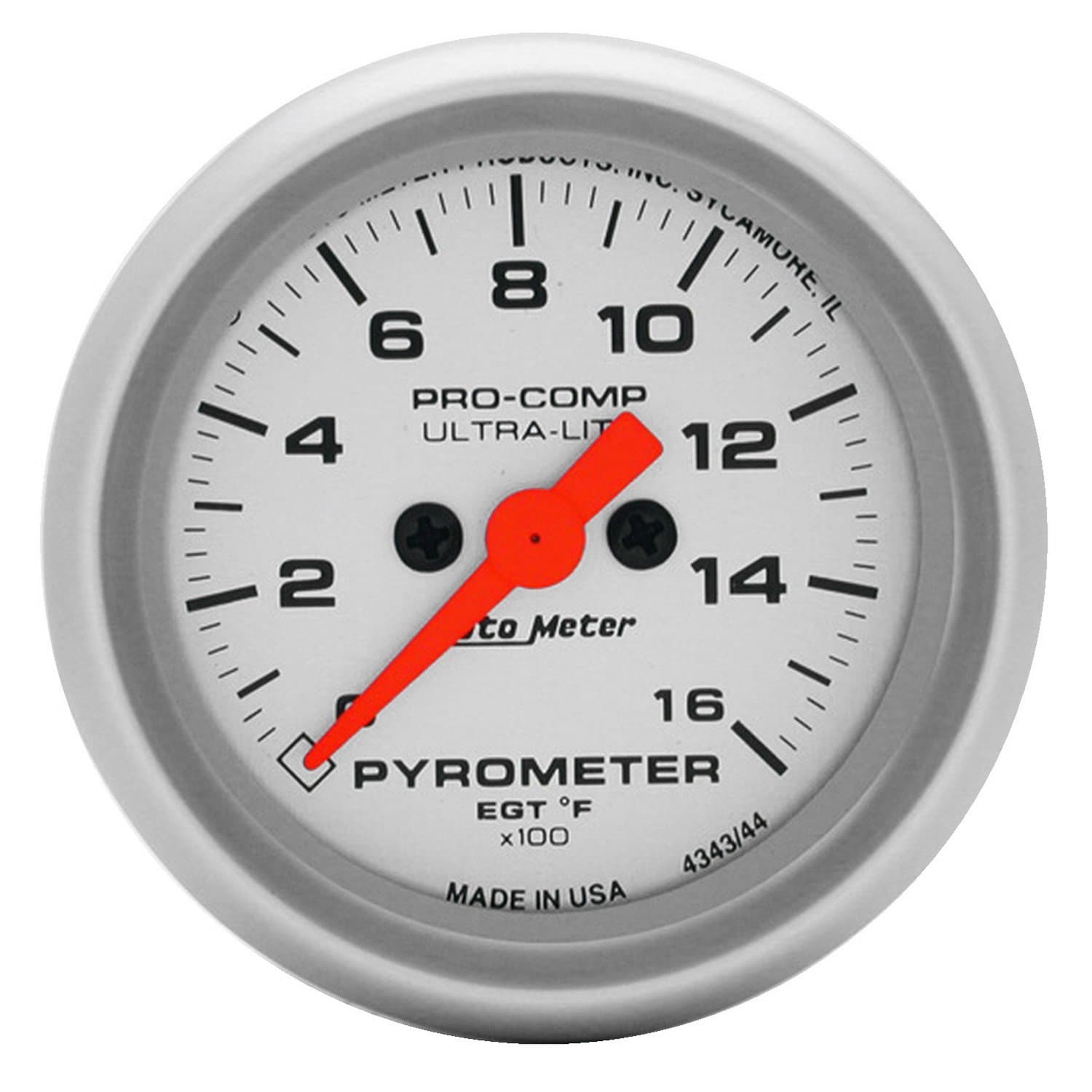 AUTO METER4344 Ultra-Lite Electric Pyrometer Gauge Kit,2.3125 in.