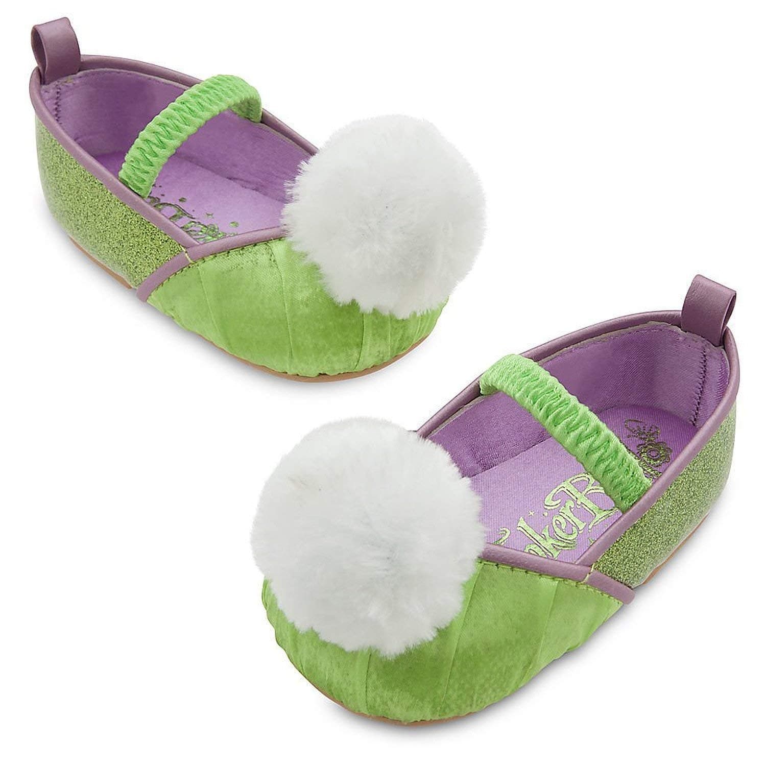 Disney Store Deluxe Tinker Bell Tinkerbell Costume Shoes Baby Size 12-18 Months Green