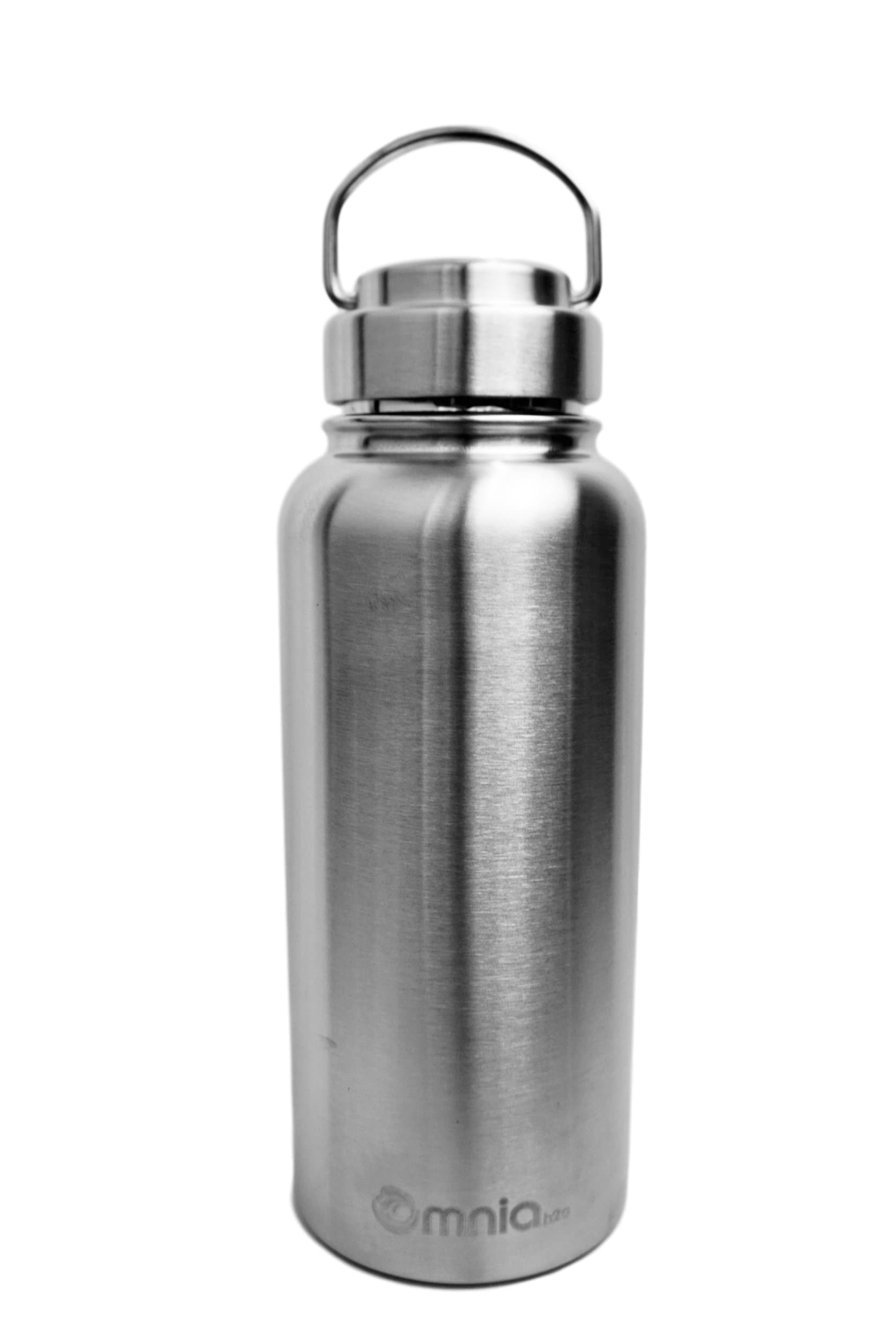 Omnia h2o Canteen - 32 oz Vacuum Insulated Stainless Steel Water Bottle - Wide Mouth Flask with All Metal Lid - Enjoy Hot and Cold Drinks in This Double Walled Thermos Water Bottle