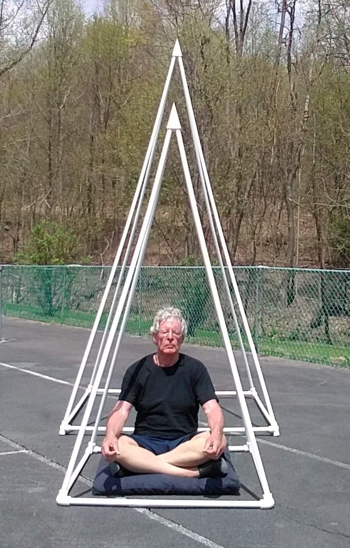 7' Tall (Large) Russian PVC Meditation Pyramid Set | by Only PVC Pyramids | Meditation, Healing, Energy | 39.60" x 39.60" Seating Area