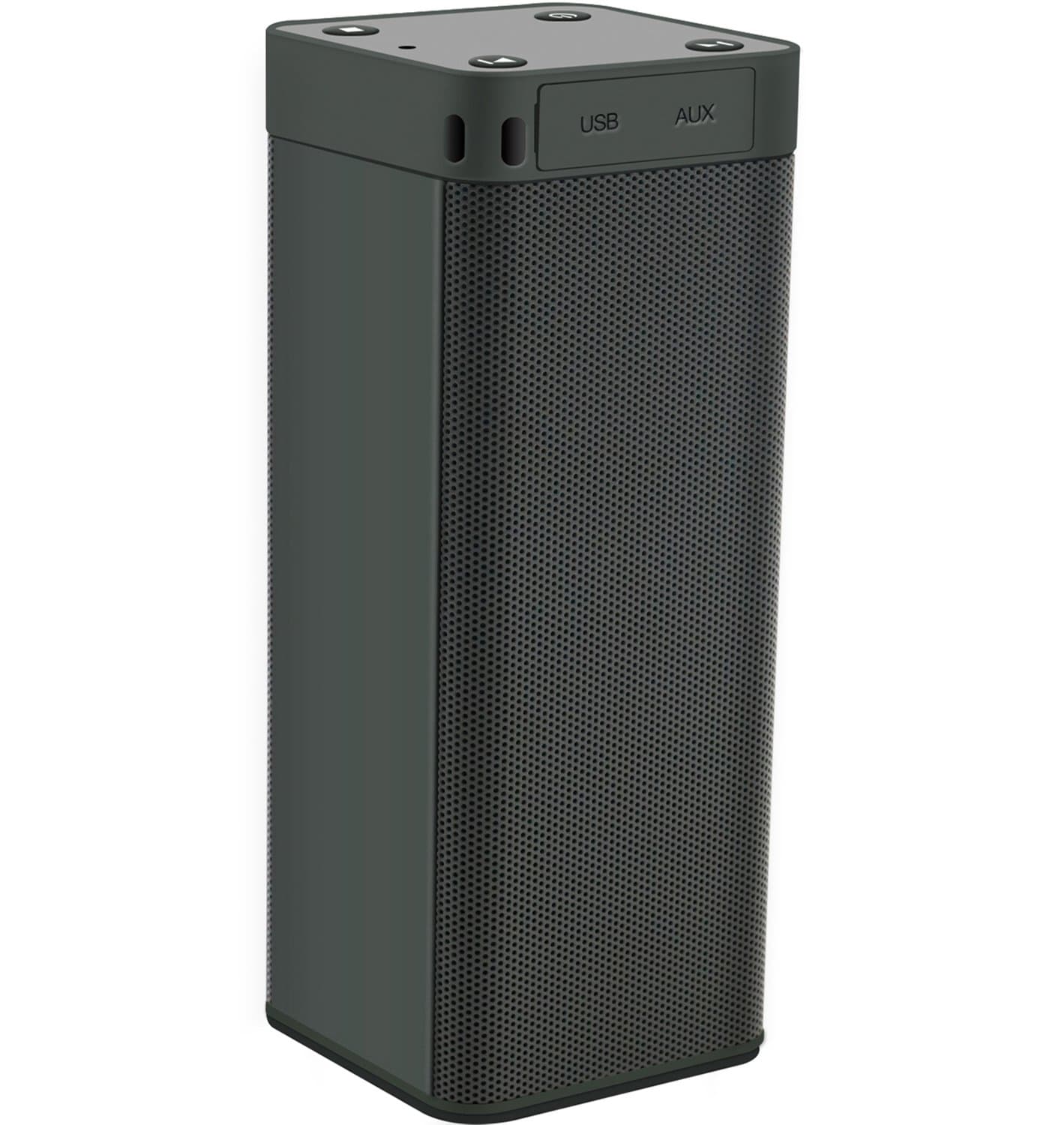 Iletop Portable Wireless Bluetooth Speaker: 36Hours Playtime, More Bass, Charge for Phones, with Lights, Excellent Stereo Sound, Build in Mic for Handfree Phone Call(Gray)