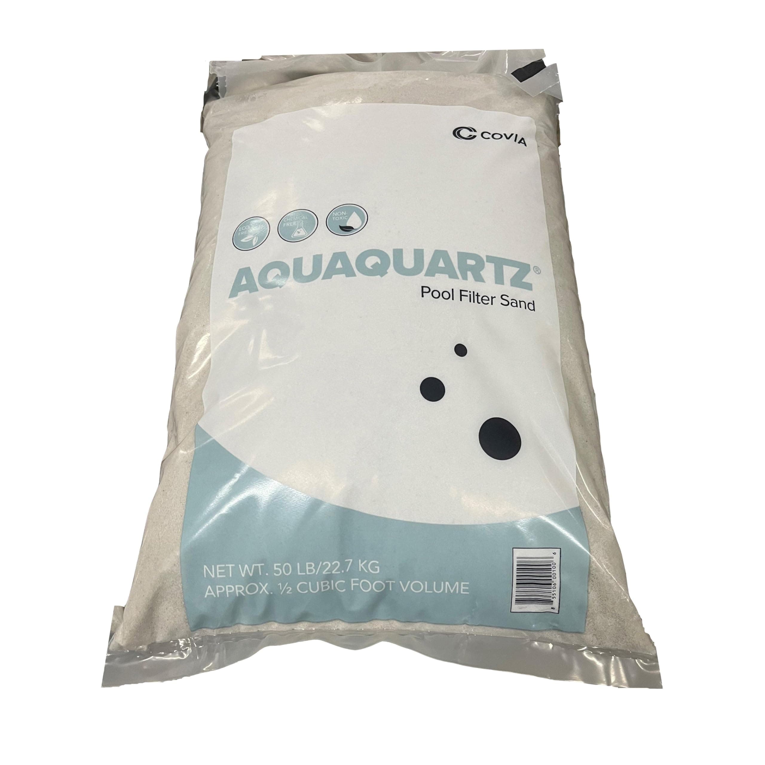 FairmountSantrol AquaQuartz-50 Pool Filter 20-Grade Silica Sand 50 Pounds, White