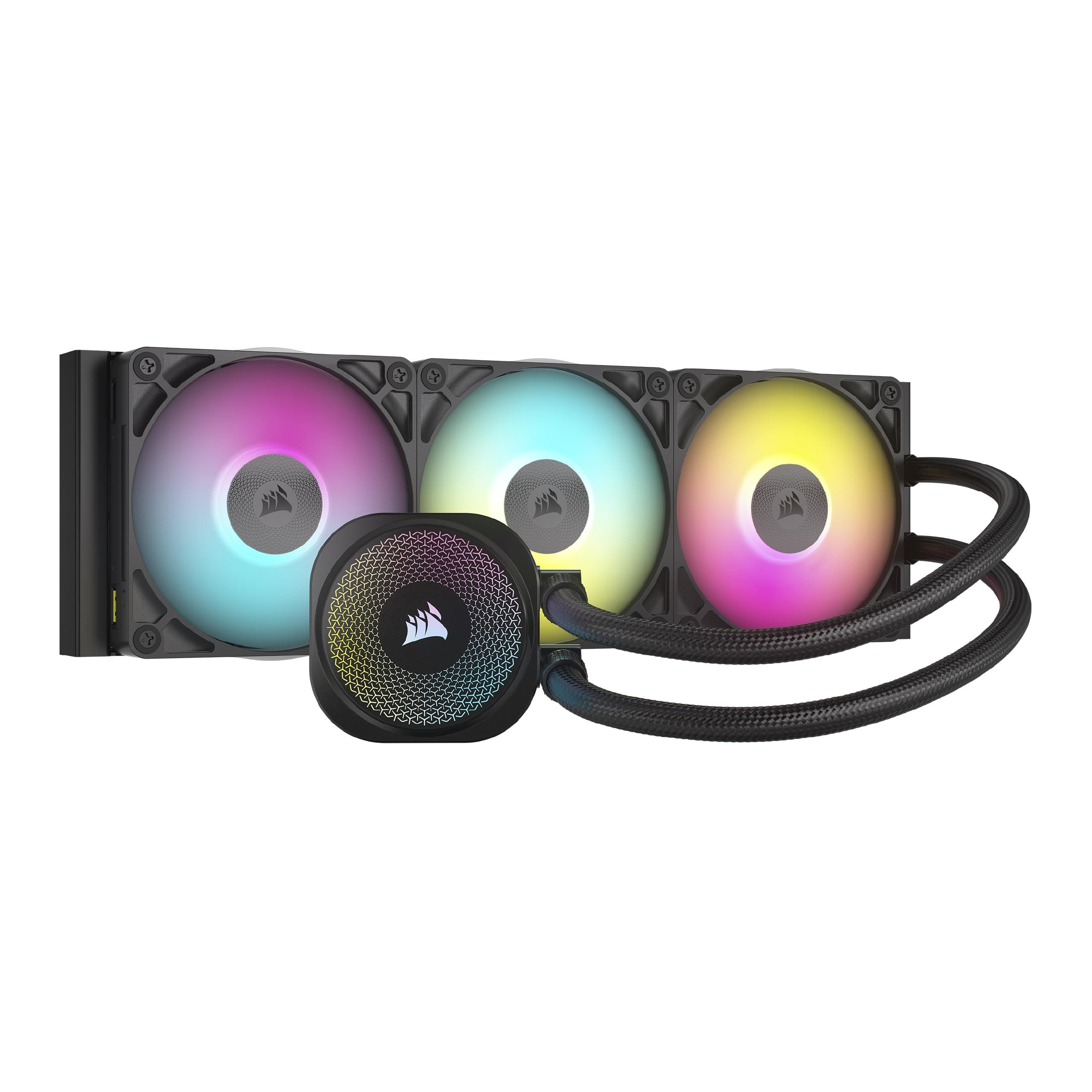 CORSAIR iCUE LINK TITAN 360 RX RGB Water Cooled CPU Cooler - With RX120 RGB Fan - Compatible with Intel® LGA 1851/1700, AMD® AM5/AM4 - iCUE LINK System Hub Included, Black CW-9061018-WW