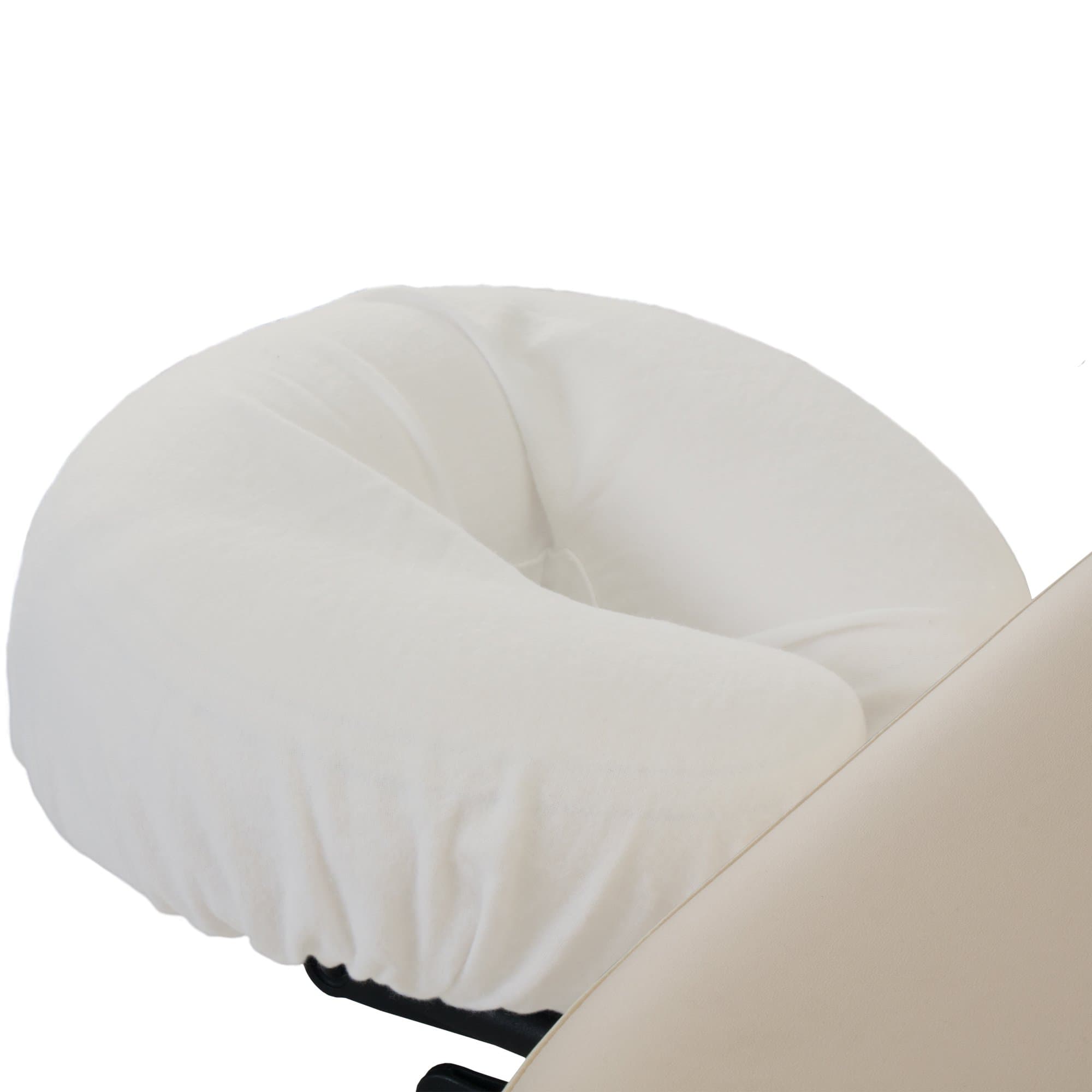 EARTHLITE Professional Flannel Face Pillow Covers - 2 Piece Set, 100% Cotton Flannel Massage Table Headrest Covers, Cradle Covers