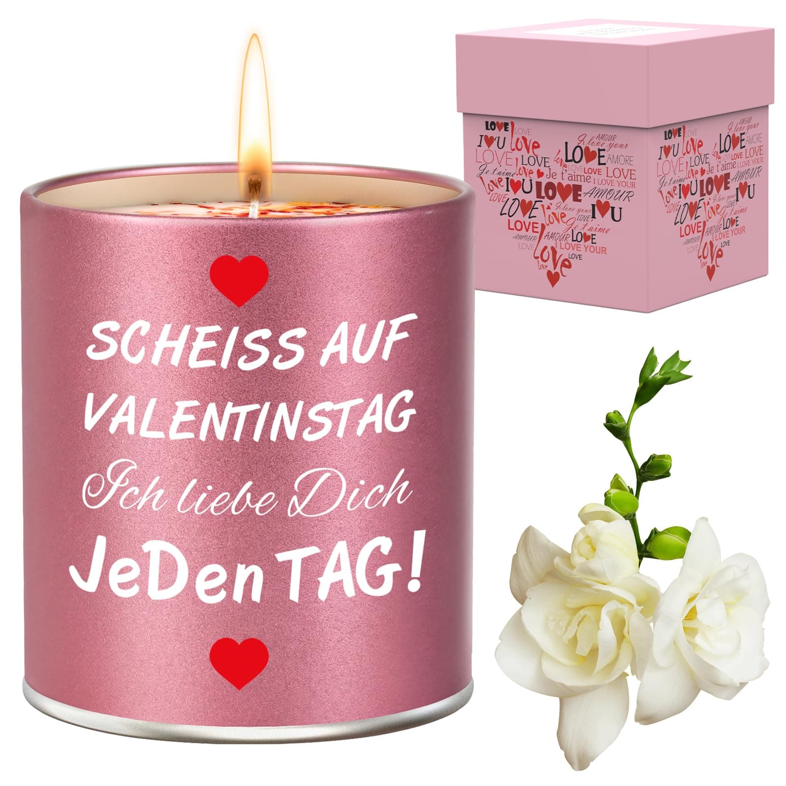 OEAGO Valentine's Day Gifts for Her Women Gifts for Her from Boyfriend Husband Funny Valentine's Day Gifts Scented Candles Gifts for Wife Girlfriend on Valentine's Day Birthday Anniversary Christmas