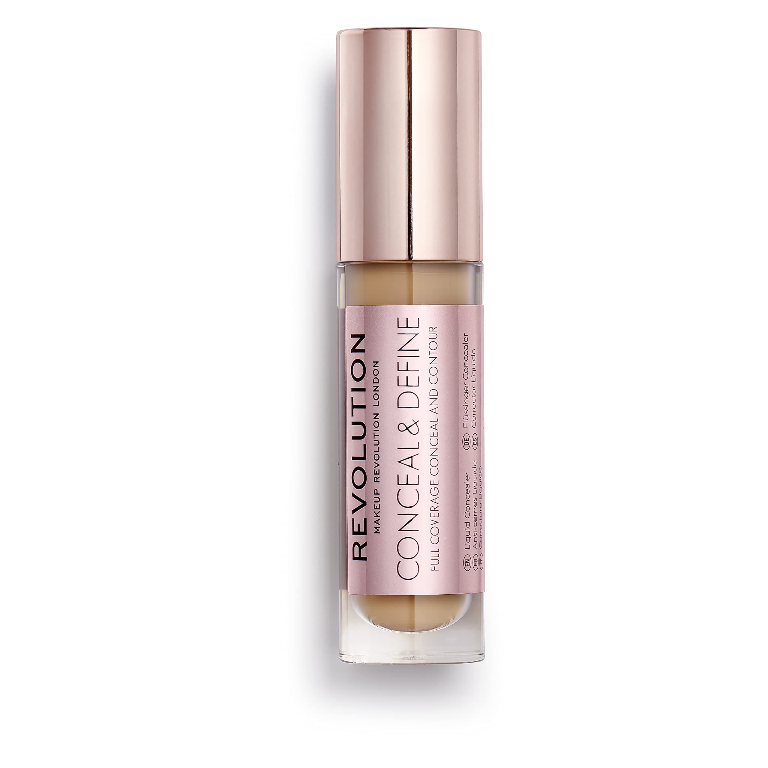 Revolution Conceal & Define Concealer, Lightweight, Long-Lasting, Full Coverage Face Makeup, C10.5, 4g