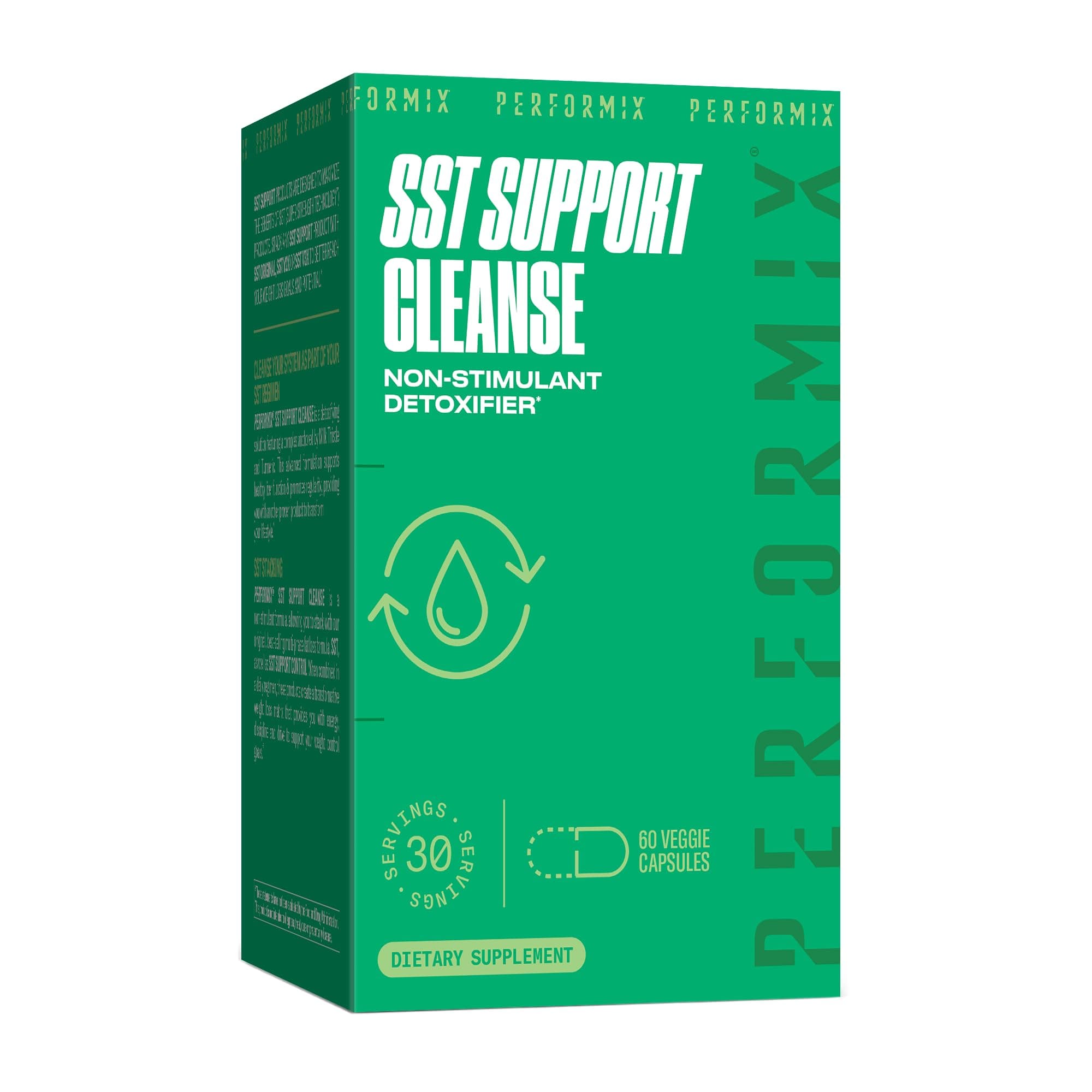 SST Support Cleanse Non-Stimulant Liver Detox 60 Capsules - Made with Milk Thistle and Turmeric to Support Healthy Liver Function and Promotes Regularity