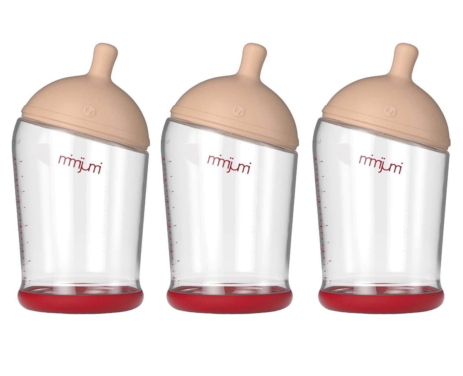 Mimijumi Breastfeeding Baby Bottle, 3 Pack - 8 oz.
