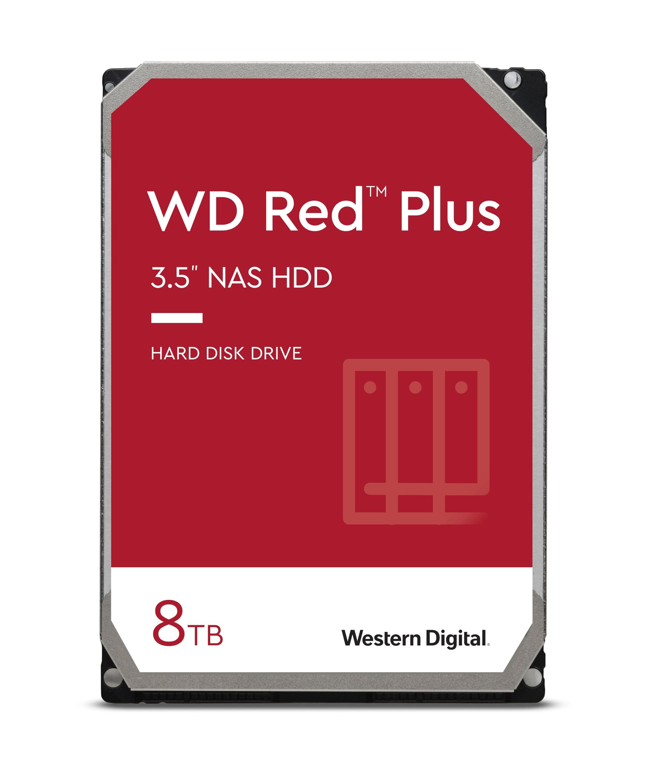 WD Red 8TB NAS Internal Hard Drive - 5400 RPM Class, SATA 6 Gb/s, 256 MB Cache, 3.5" - WD80EFAX