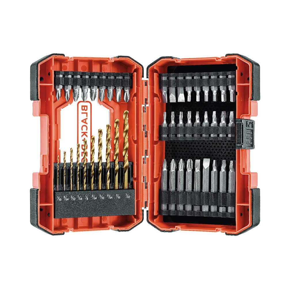 by BLACK+DECKER Drill Bit Set/Screwdriver Bit Set, 46-Piece (BDA46SDDDAEV)