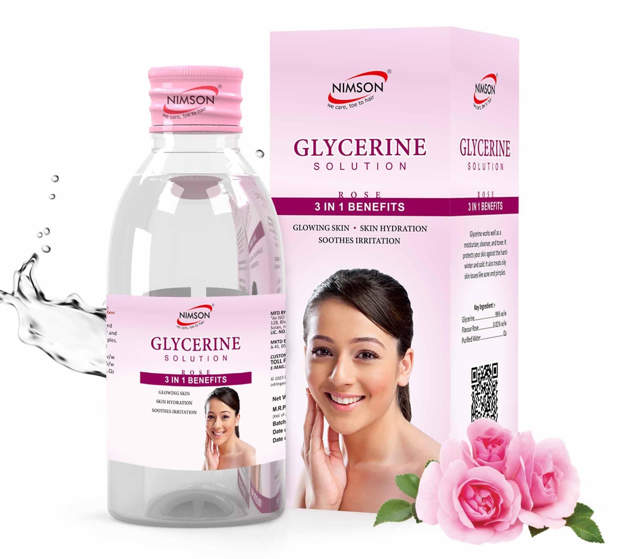 Nimson Pure Glycerine – 200GM | Deep Moisturizer for Soft, Glowing Skin | Protects, Heals & Soothes Irritation | For Oily & All Skin Types | Natural & Vegan