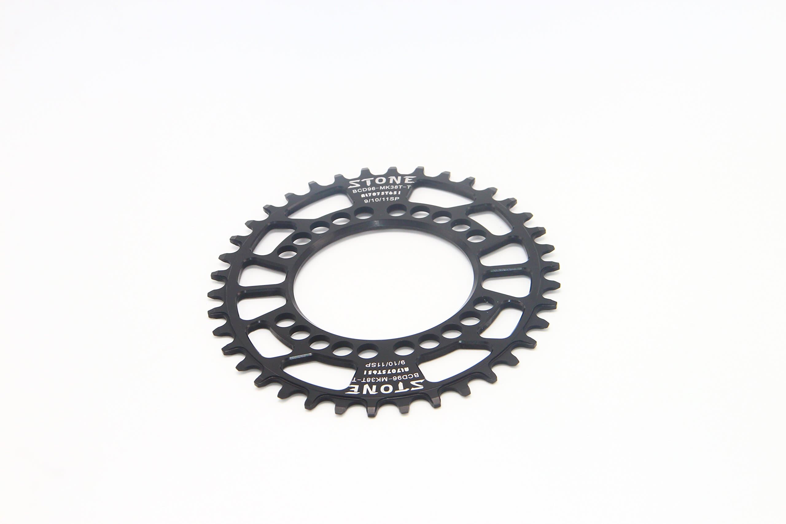 BCD96 Single Chainring Oval 38T Black Narrow Wide 1 x System for Shimano XT M8000 Bicycle