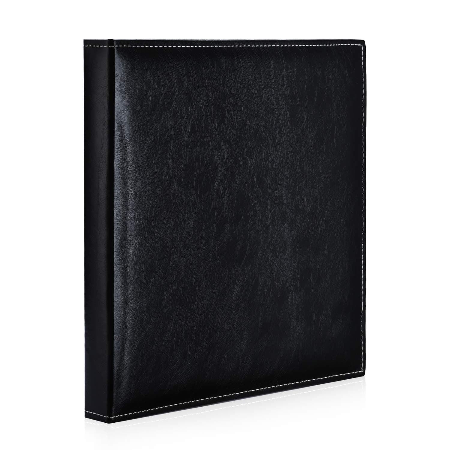 Self Adhesive Leather Photo Album - Large Picture Album with Sticky Pages, Magnetic Scrapbook for Wedding Family Anniversary Vacation Graduation Baby - 13 X 13.2 Inches