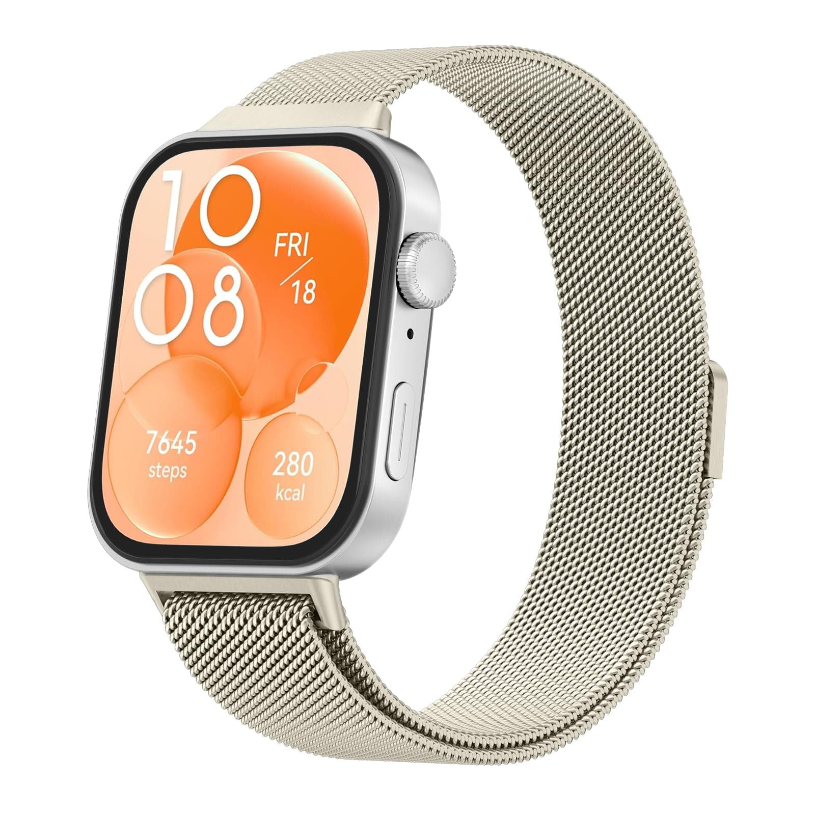 Metal Bands for Huawei Watch Fit 4/3 Strap(Not for Watch Fit/Fit2), Adjustable Stainless Steel Strap with Magnetic Buckle for Huawei Watch Fit 3/4 Women Men