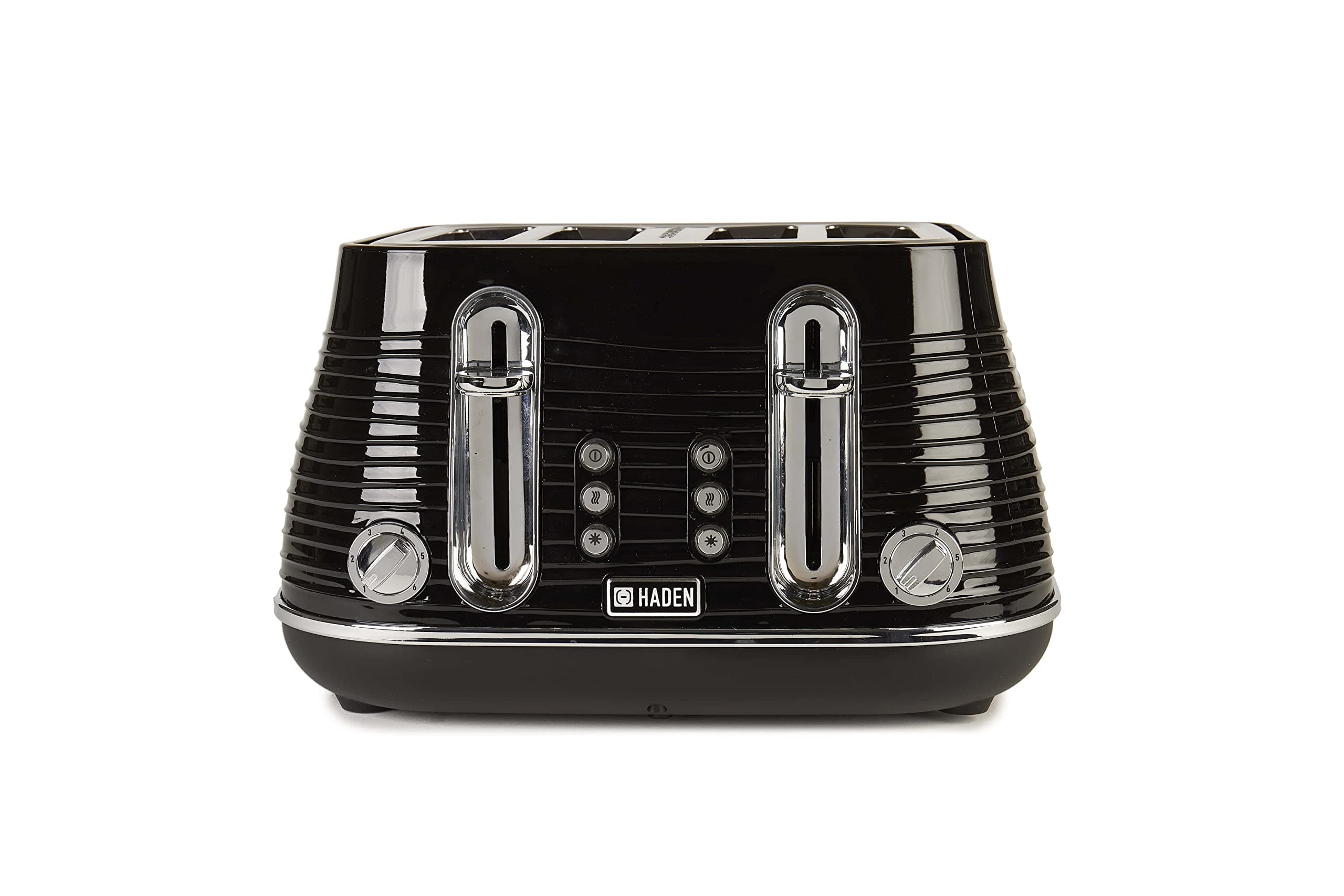 Haden Devon Black 4 Slice Toaster