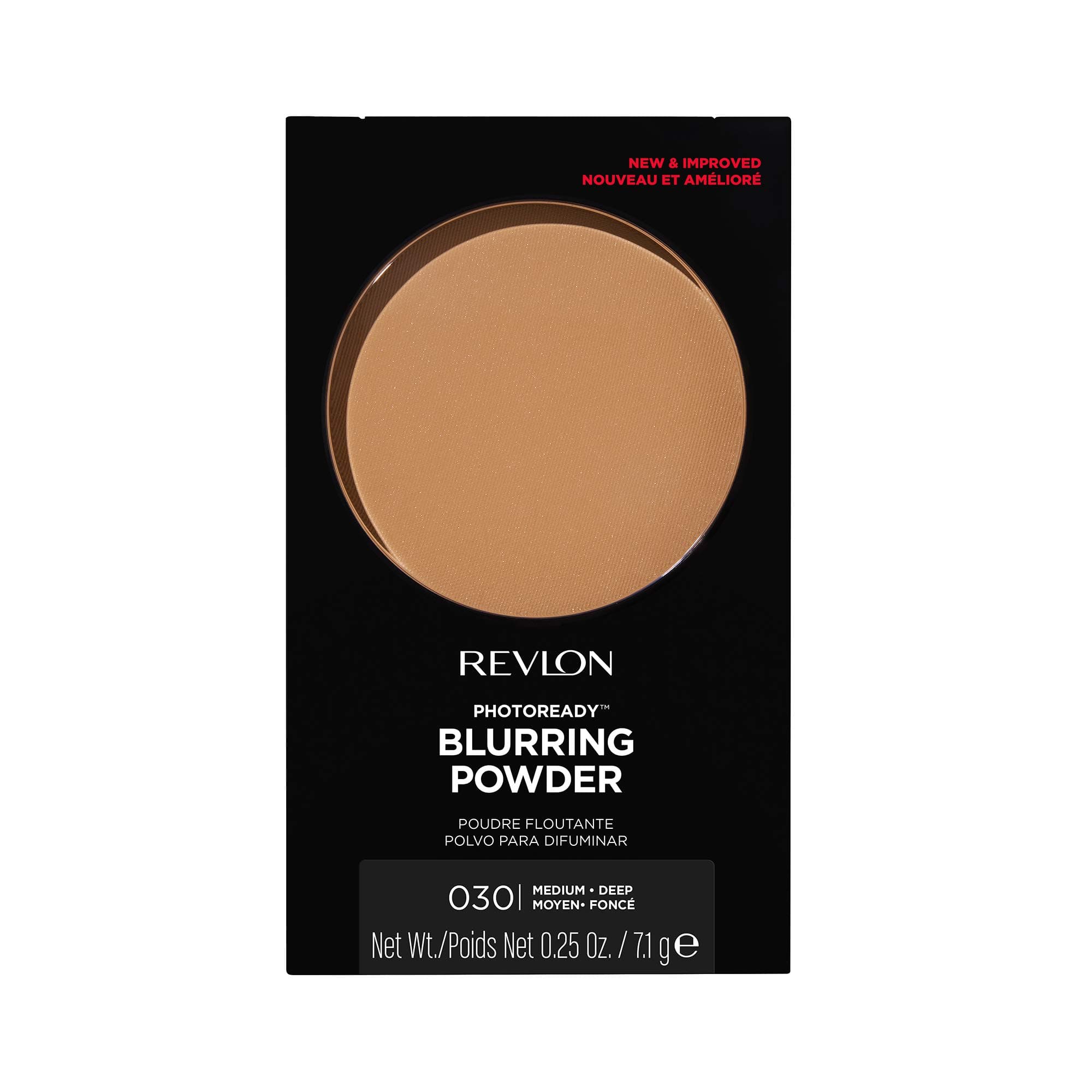 PhotoReady Blurring Face Powder Makeup, Longwear, Light-Medium Coverage with Flawless Finish, Shine & Oil-Free, 030 Medium Deep, 0.25 oz