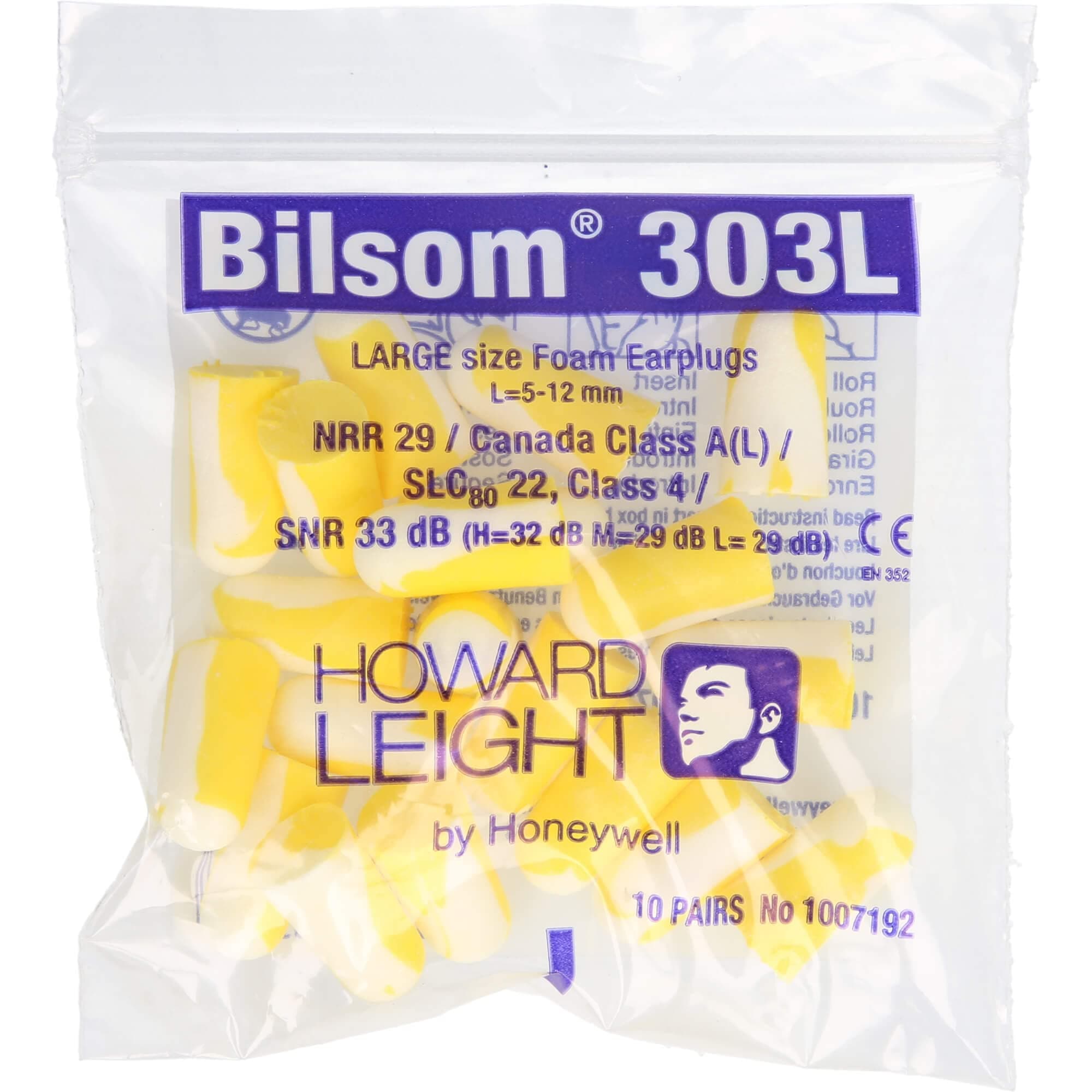 Bilsom 303S Earplugs Pocket Pack, Pack of 20, 303S