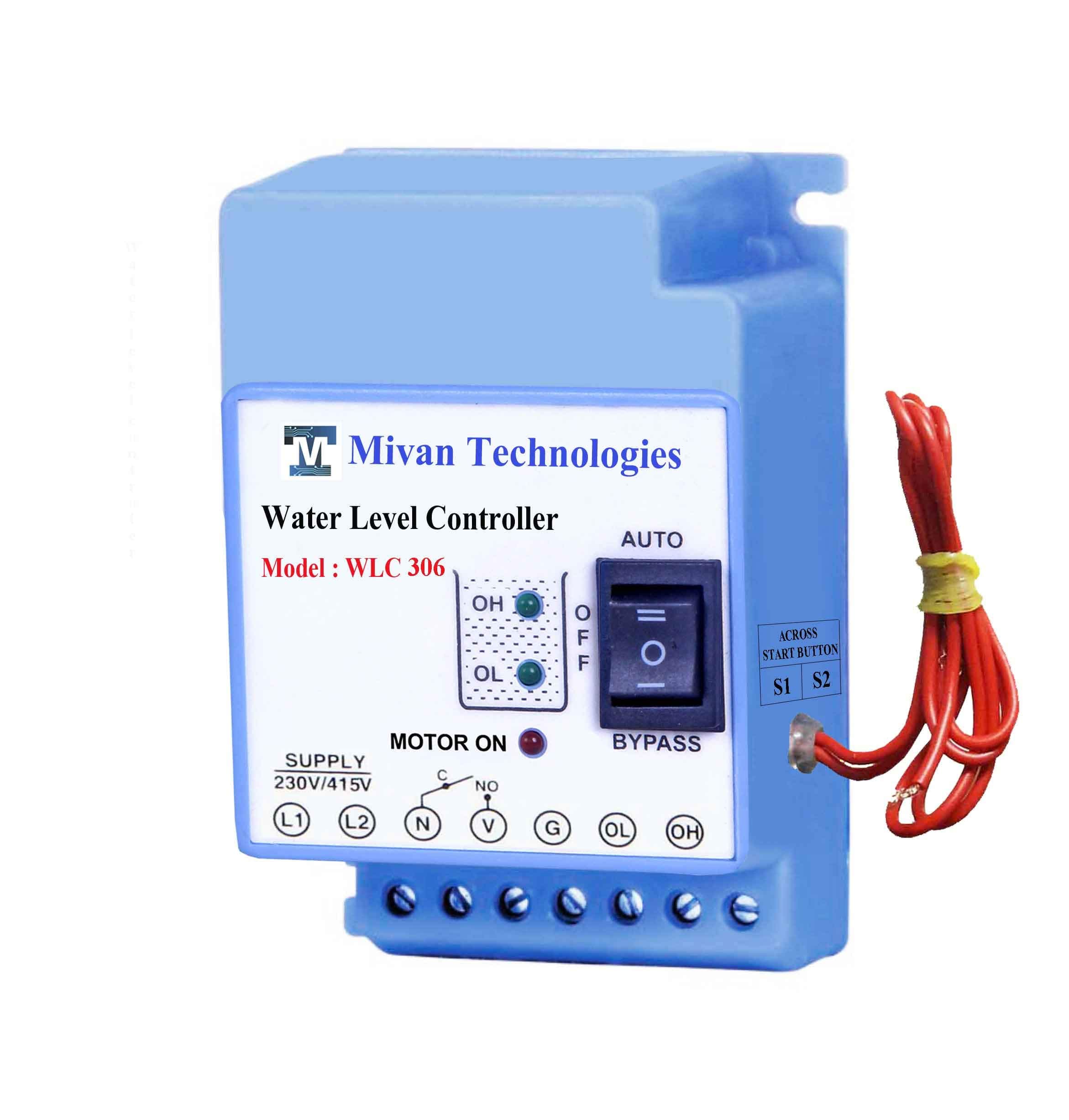 Mivan Technologies 3 Phase Fully Automatic Water Level Controller for Motor & Submersible Pump Suitable for All Starters