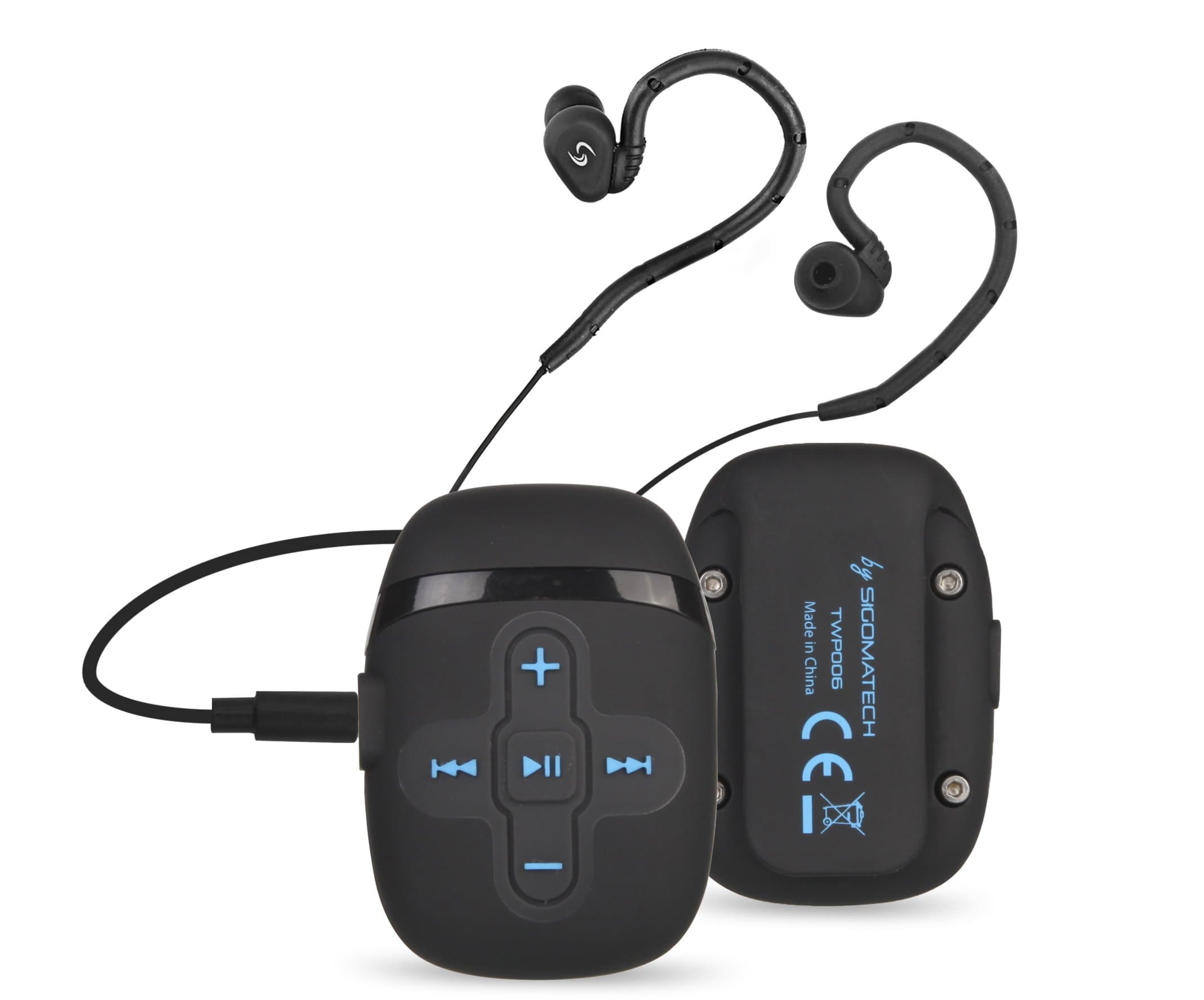 Sigomatech 8GB Swimming mp3 Player with Flexible wateproof Headphones(Earbuds)-Black