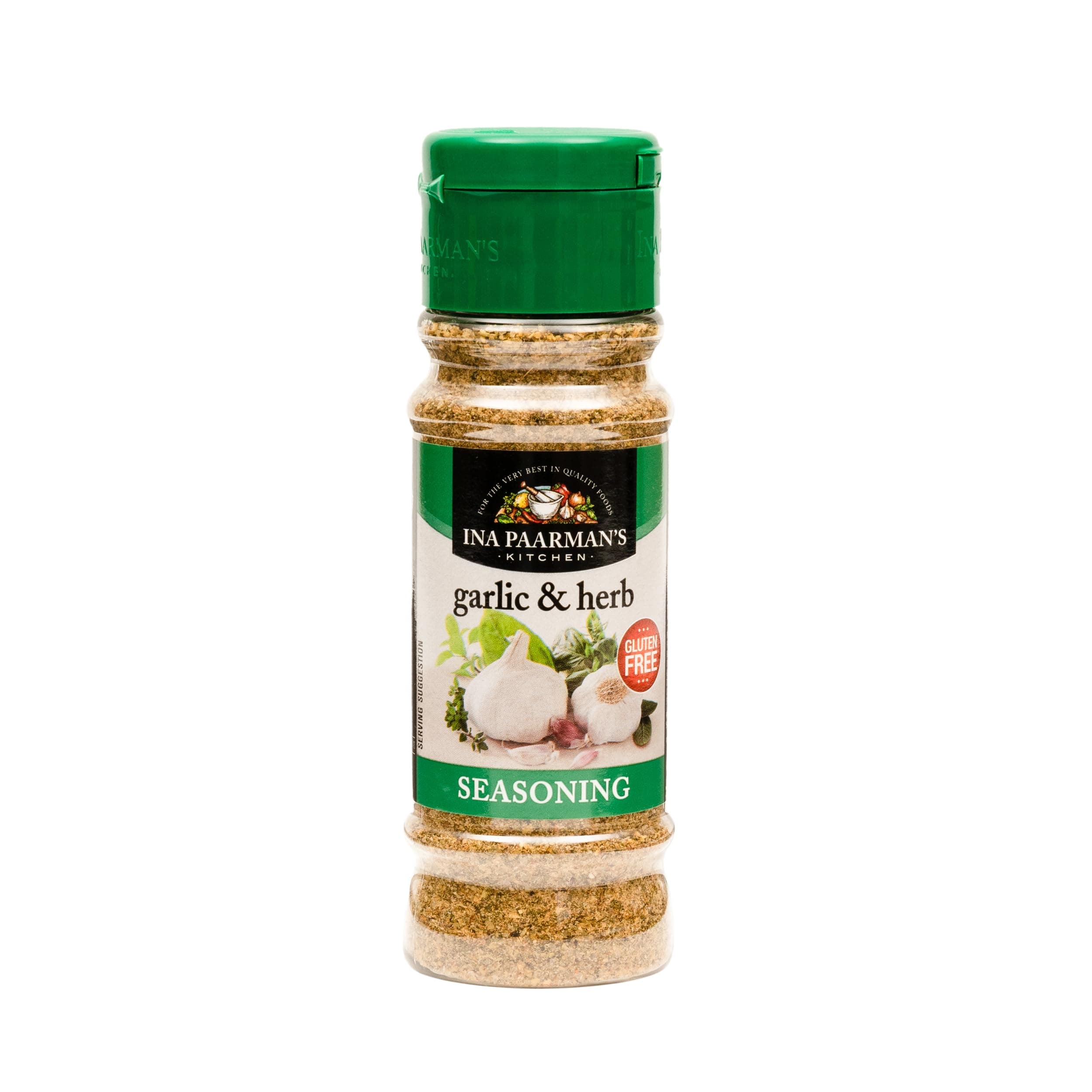 Ina Paarman | Garlic & Herb Seasoning | 200ml | Award Winning | Pairs with Salad, Pasta, Pizza, Sauces, Stews | Cooking | Natural Ingredients | Delicious Flavour | Spice | Garlic & Herb Seasoning