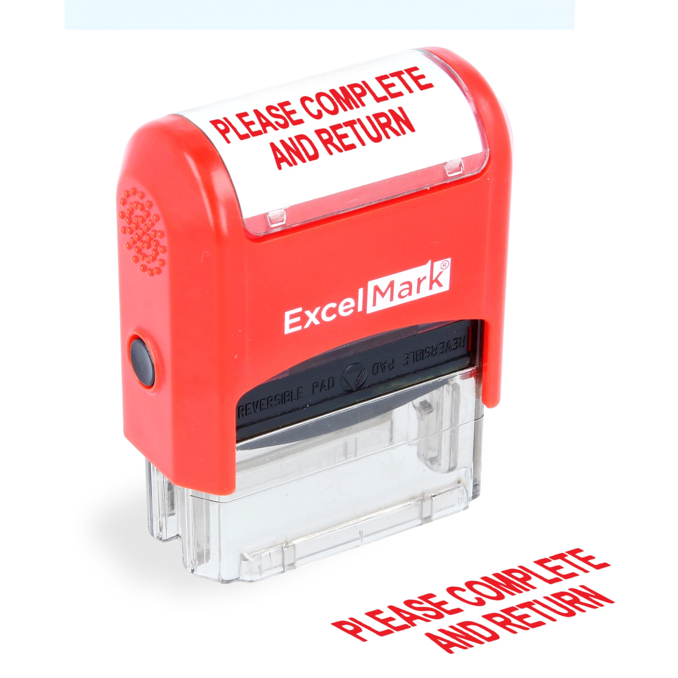 ExcelMark Self-Inking Rubber Teacher Grading Stamp - Please Complete and Return