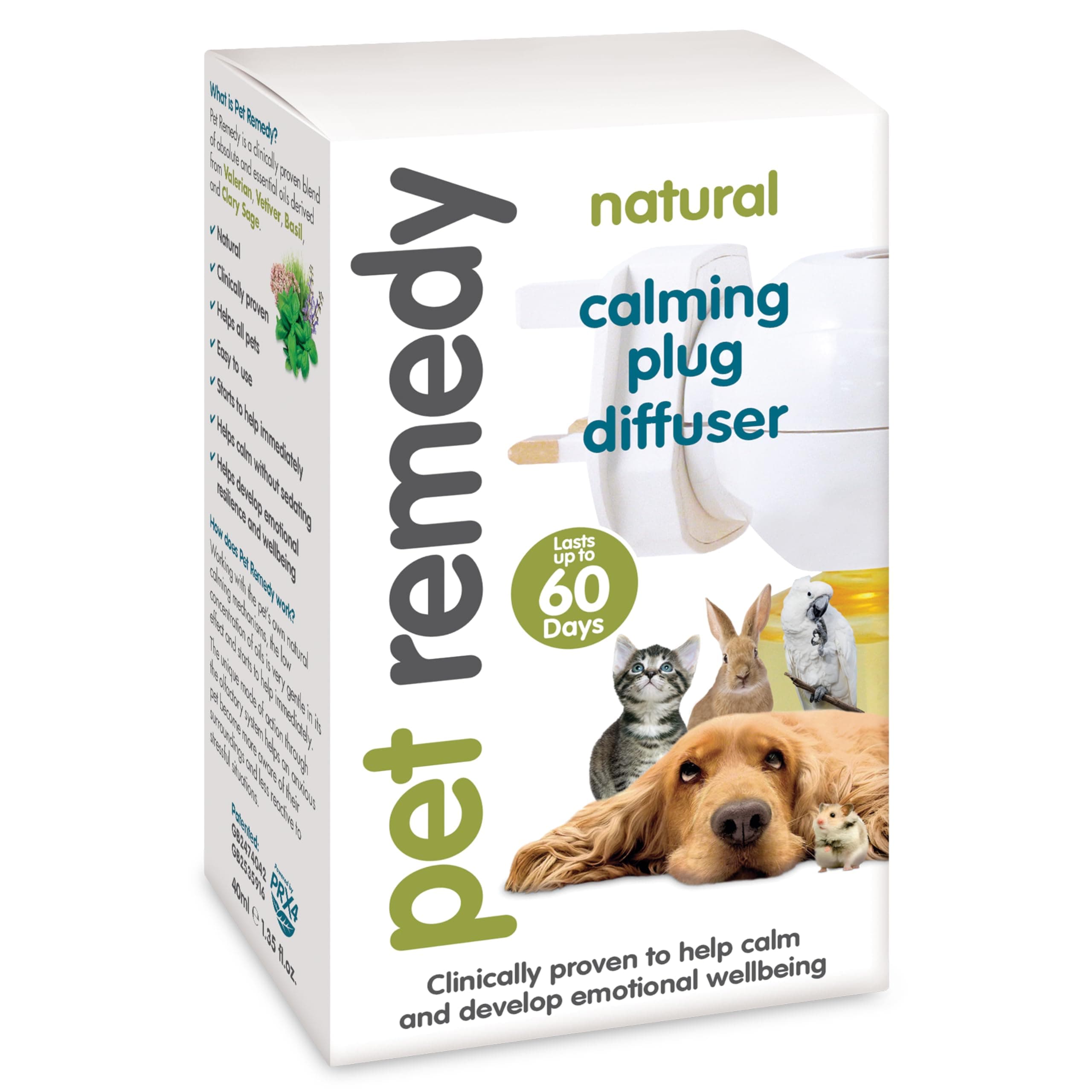 Pet Remedy Natural De-Stress and Calming Plug-In Diffuser, 40 ml