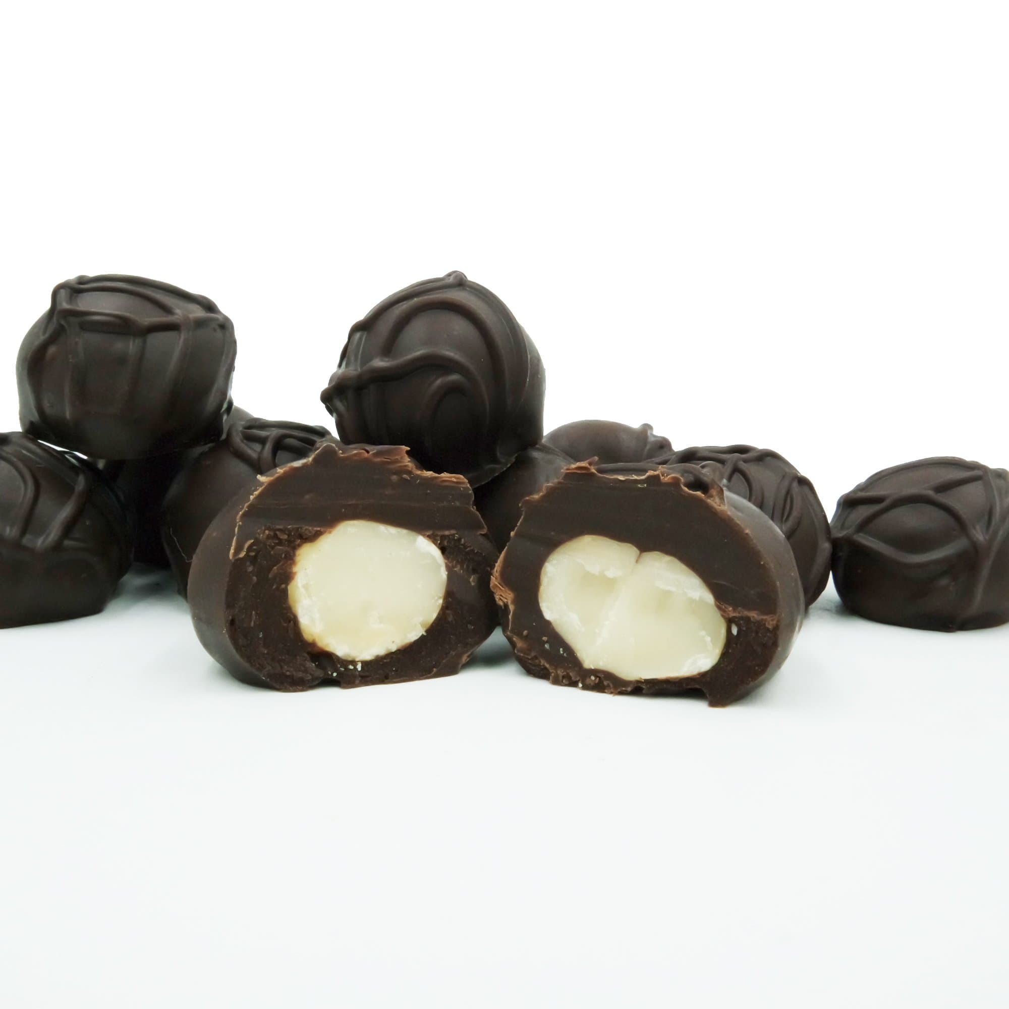 Dark Chocolate Covered Macadamia Nuts, 1 Pound Gift Box