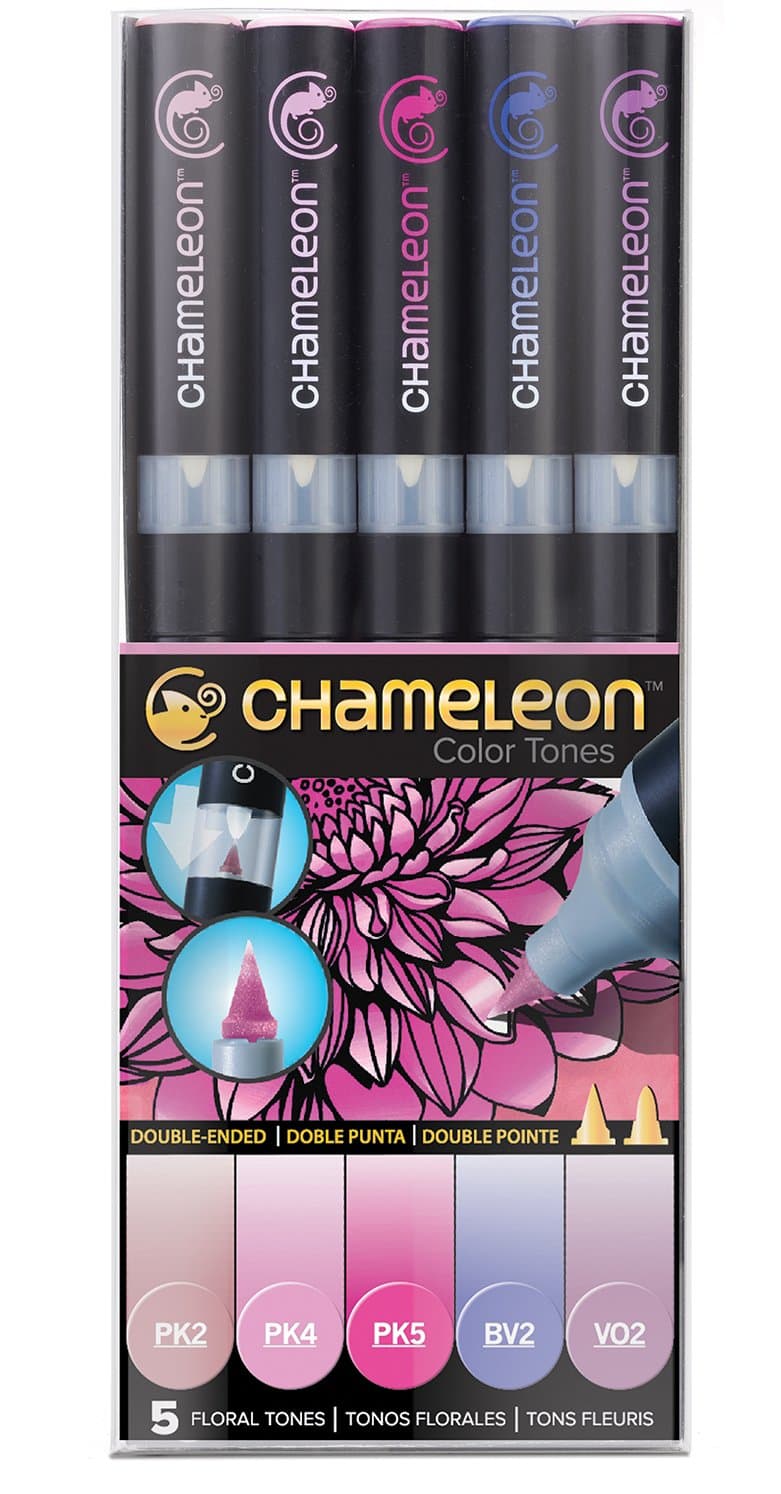 Chameleon Art Products, Chameleon 5-Pen, Floral Tones Set