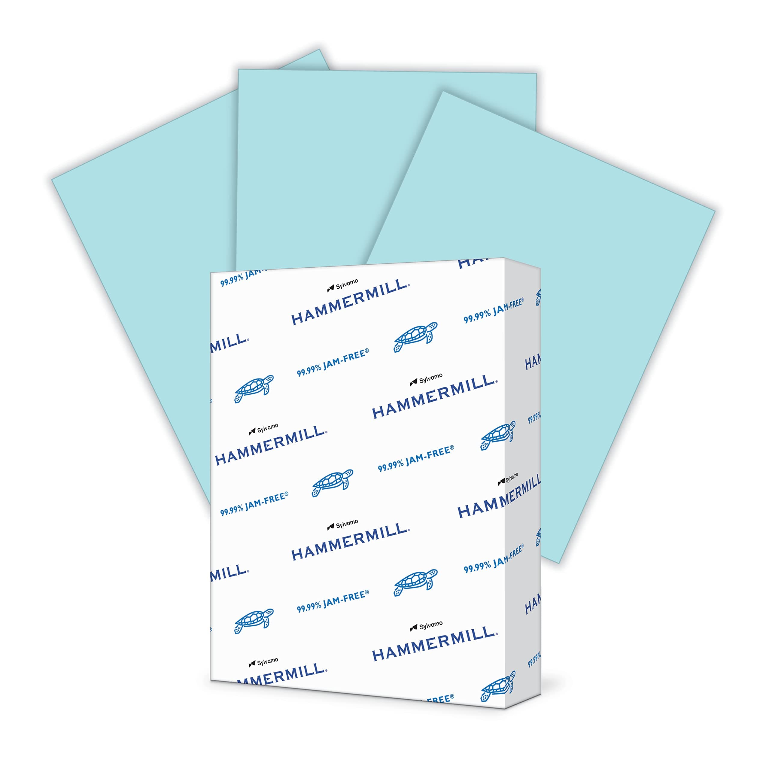 Blue Colored 24lb Copy Paper, 8.5x11, 1 Ream, 500 Total Sheets, Sustainably Sourced From American Family Tree Farms, Acid Free, Pastel Printer Paper, 103671R