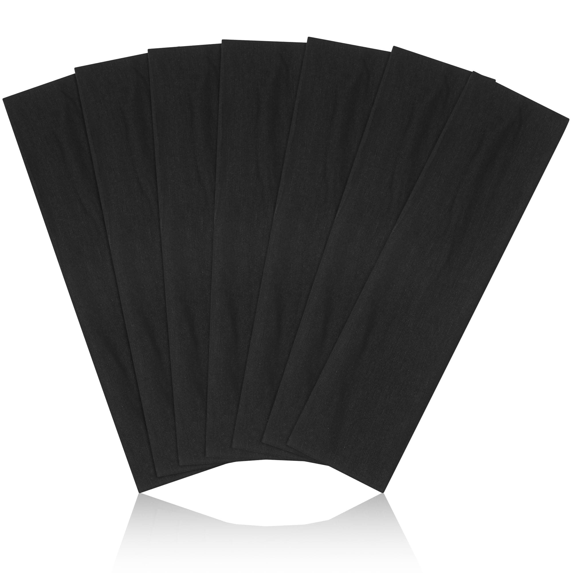 Headbands for Women, Stretchy Non Slip Soft Cotton Cloth Hair Bands for Sports, Workout, Yoga and Running, 7pcs