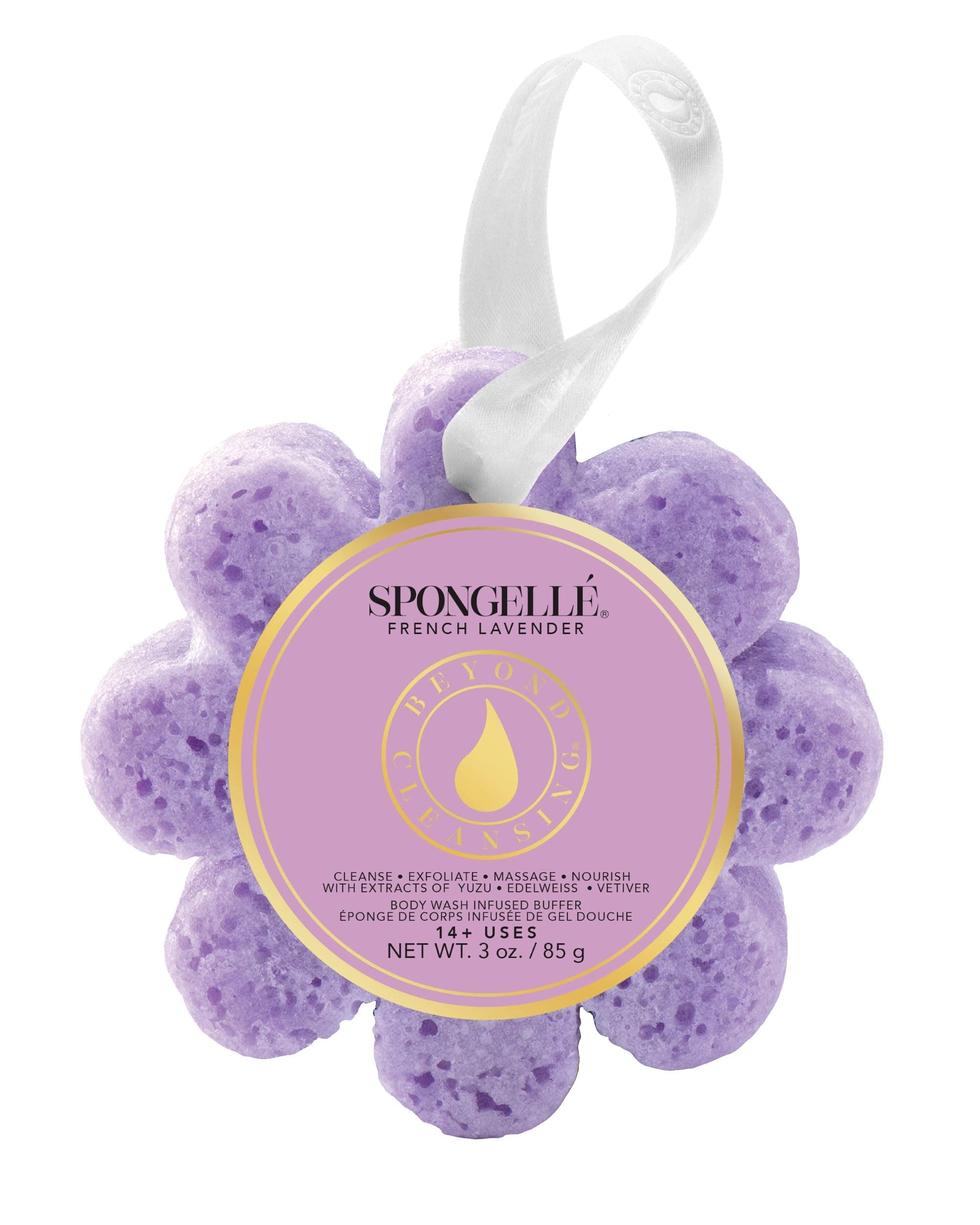 Spongellé Wild Flower Body Wash Infused Buffer, French Lavender
