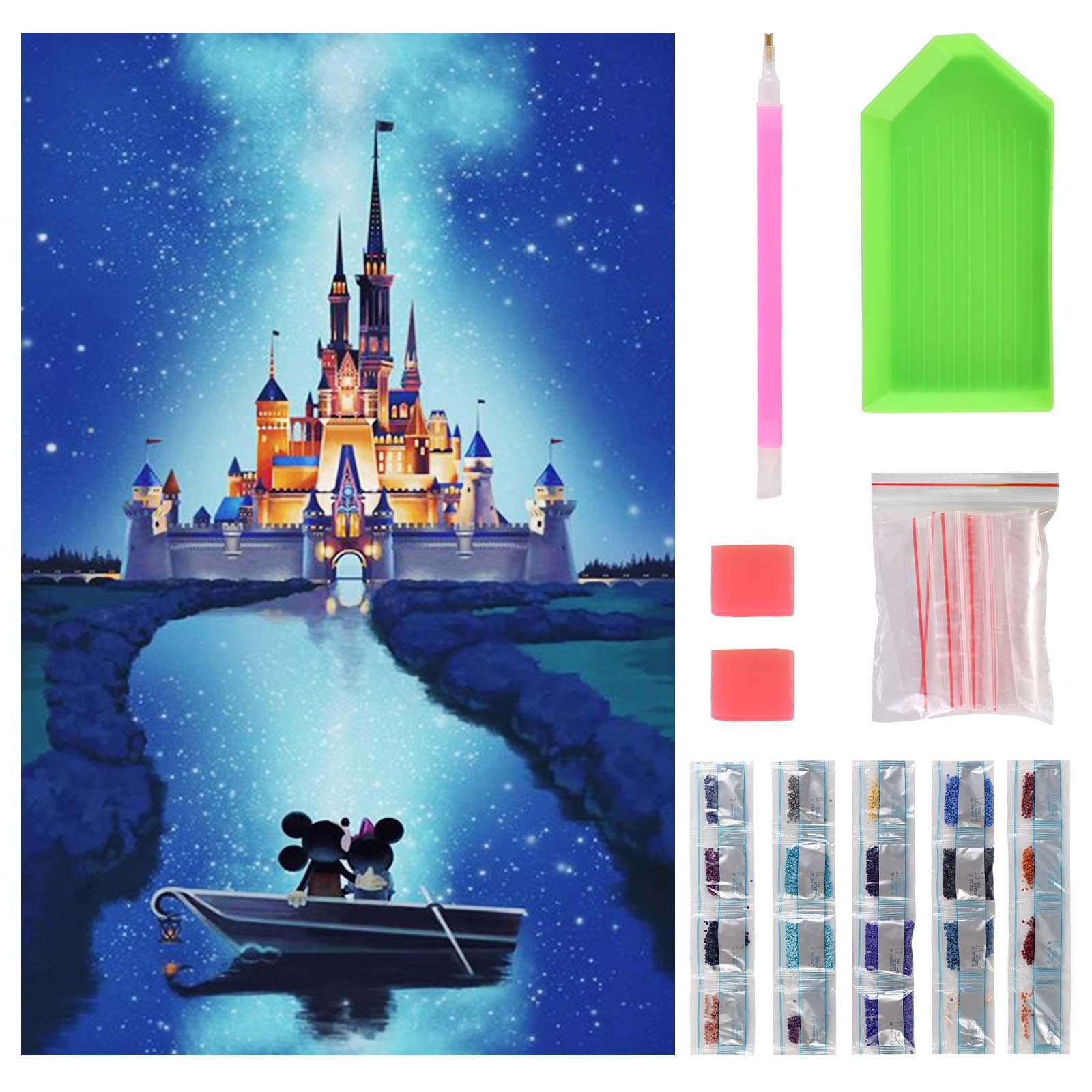 – NASHRIO 5D Diamond Painting Kit Full Drill, Diamonds Art Kits with New Upgrade Tool, DIY Diamond Art Kits for Adults and Children Gifts (40x30cm/15.8 x 11.8 inch)