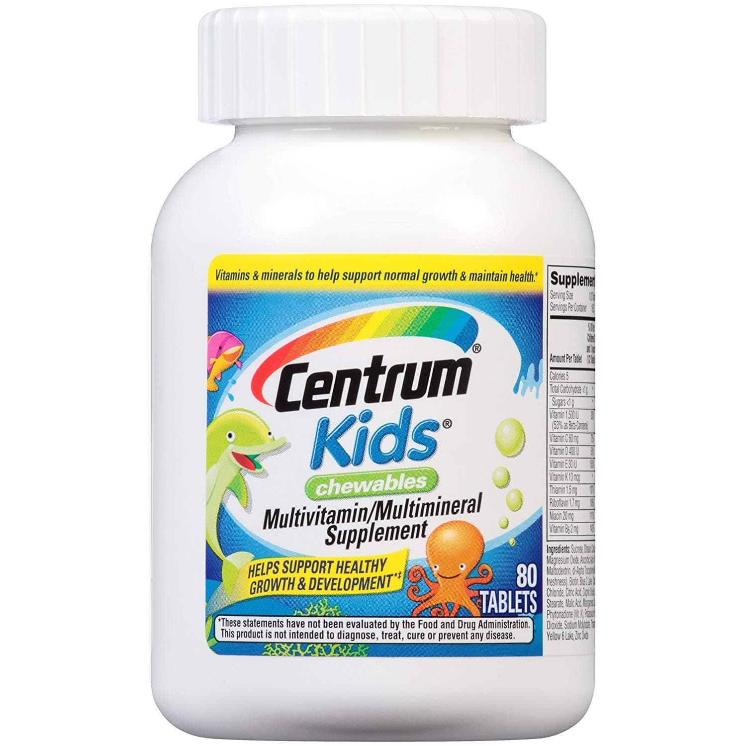 CENTRUM Kids CHEWABLE TABS 80