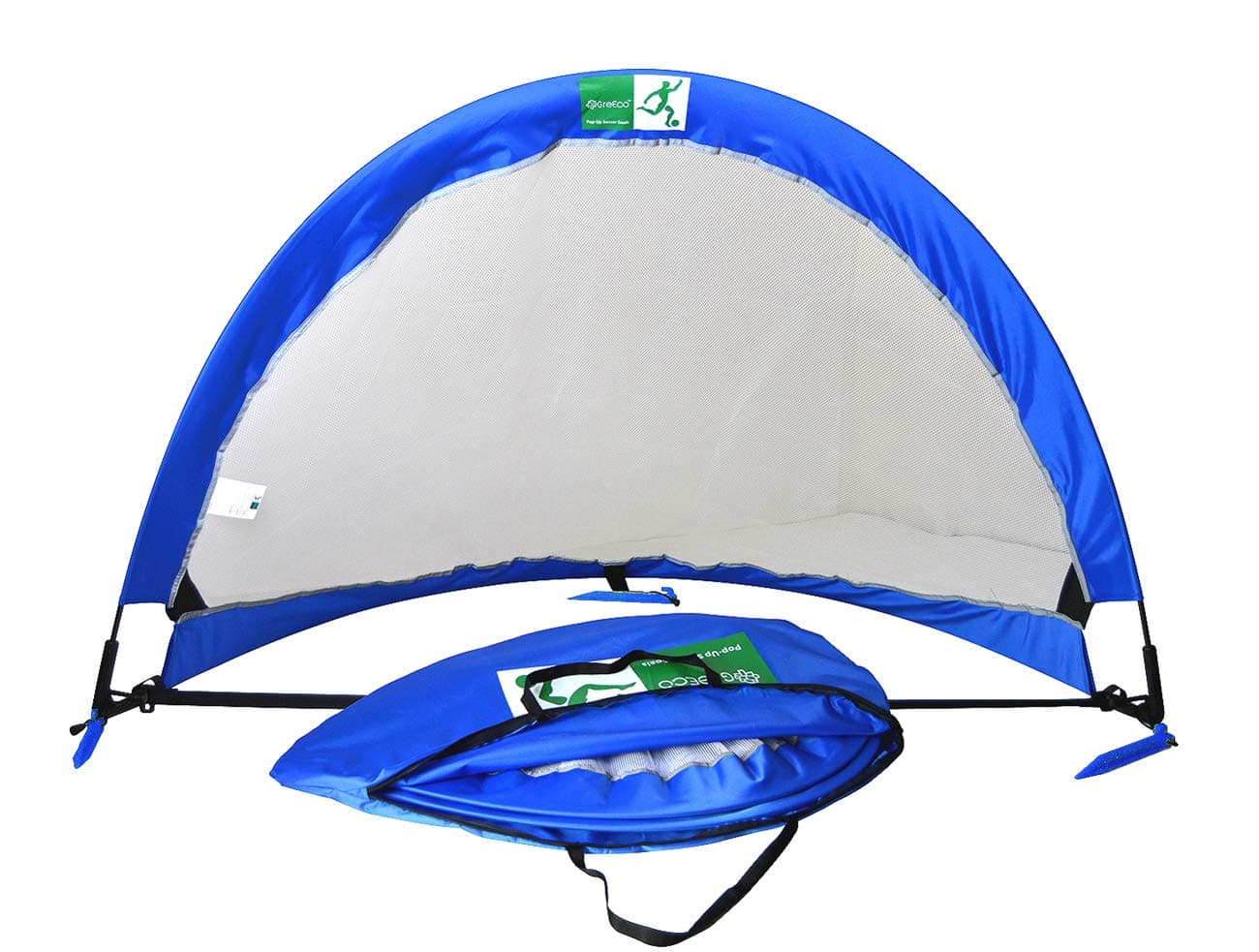 GreEco Set of 2 Pop Up Goals Foldable Gate - Pair of Soccer Goals or FPV Racing Gate Option