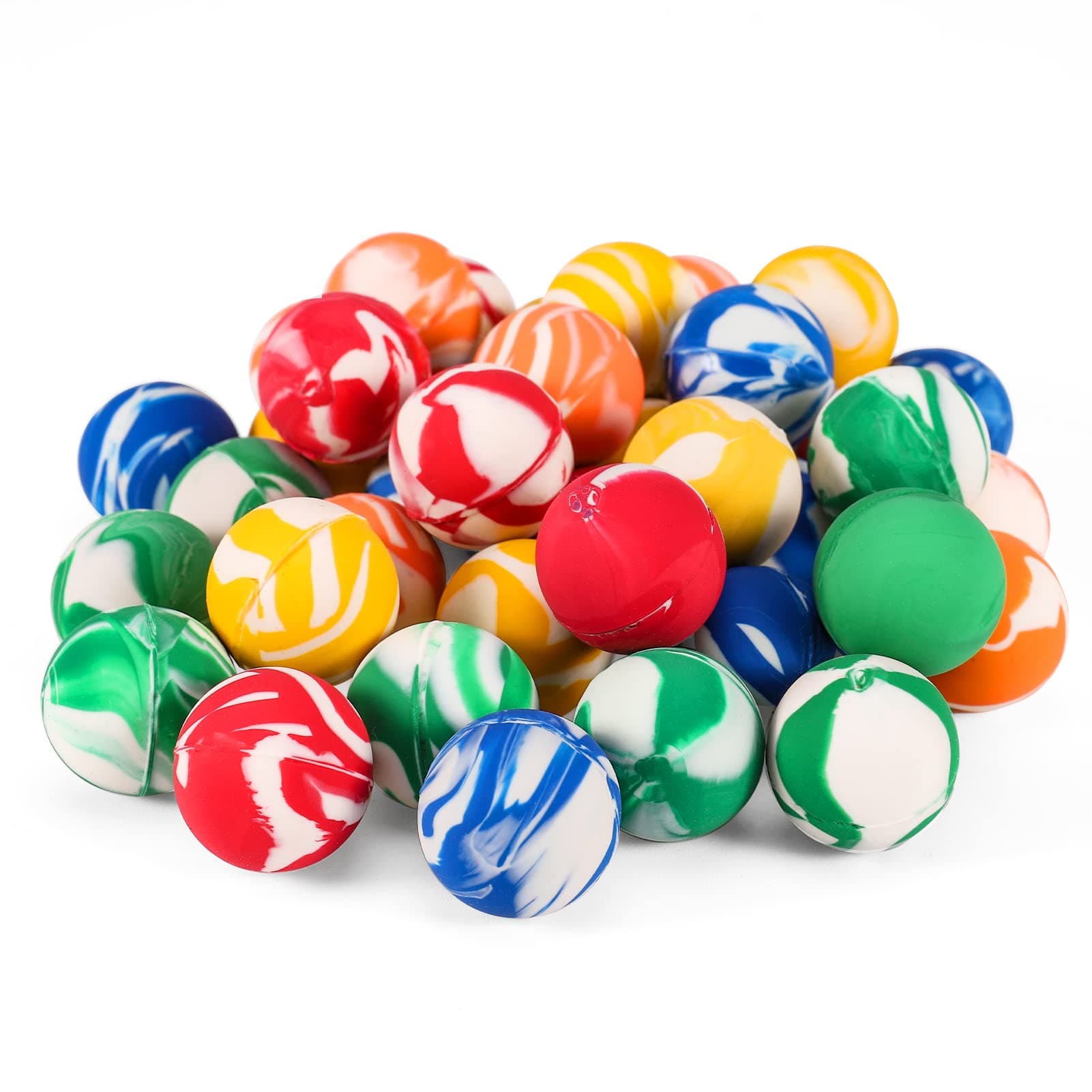 Firtink 30 Pcs Bouncy Balls Rubber Balls Colourful Bouncing Balls Small Bouncy Balls For Kids Party Bag Fillers, Birthday Gift,Kids Prizes (20mm)
