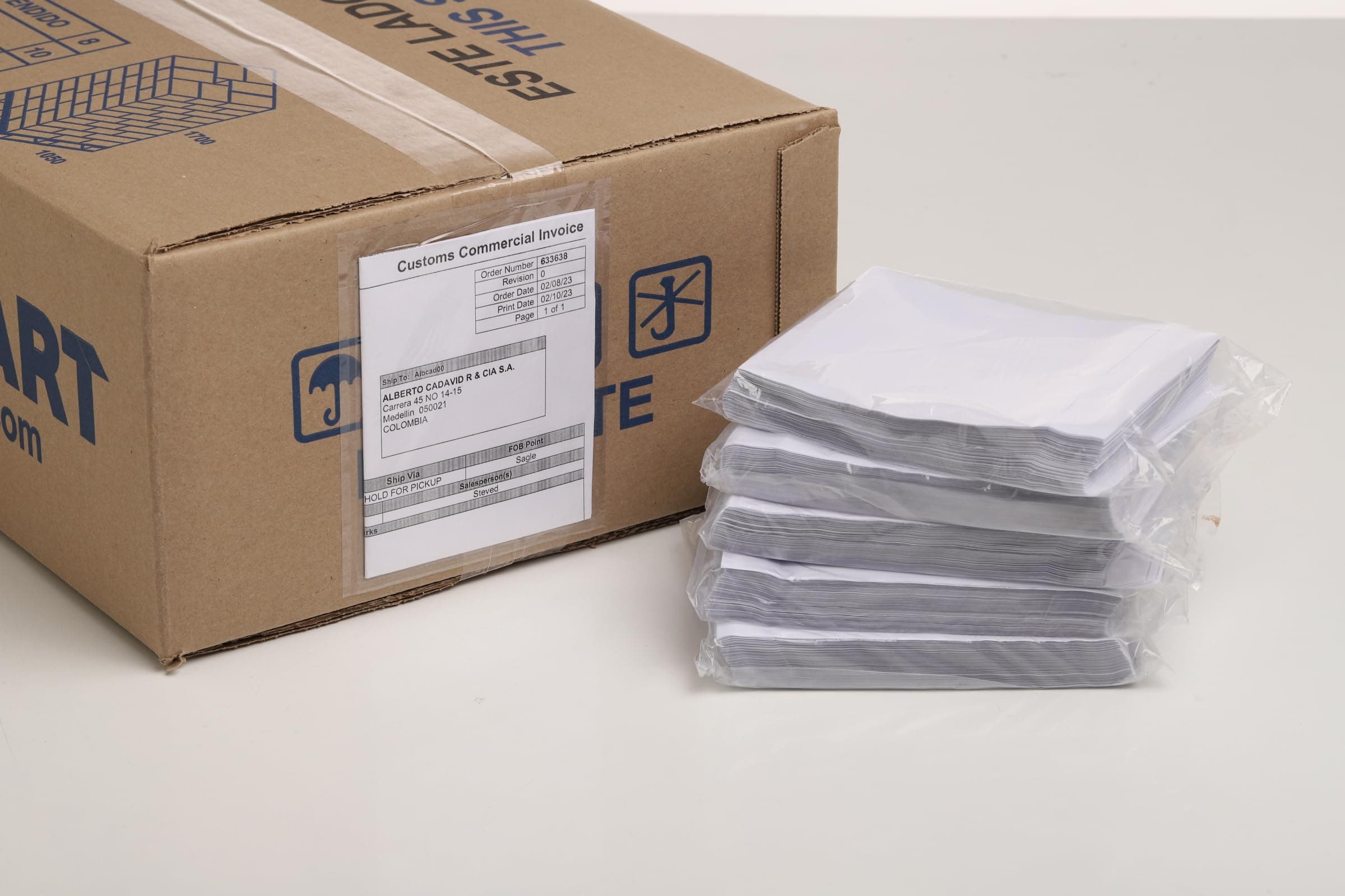 500 Units, 4.5"x5.5" Clear Packing List Shipping Label Envelopes - Heavy Duty Adhesive, Ideal for Labels, Invoices & Documents