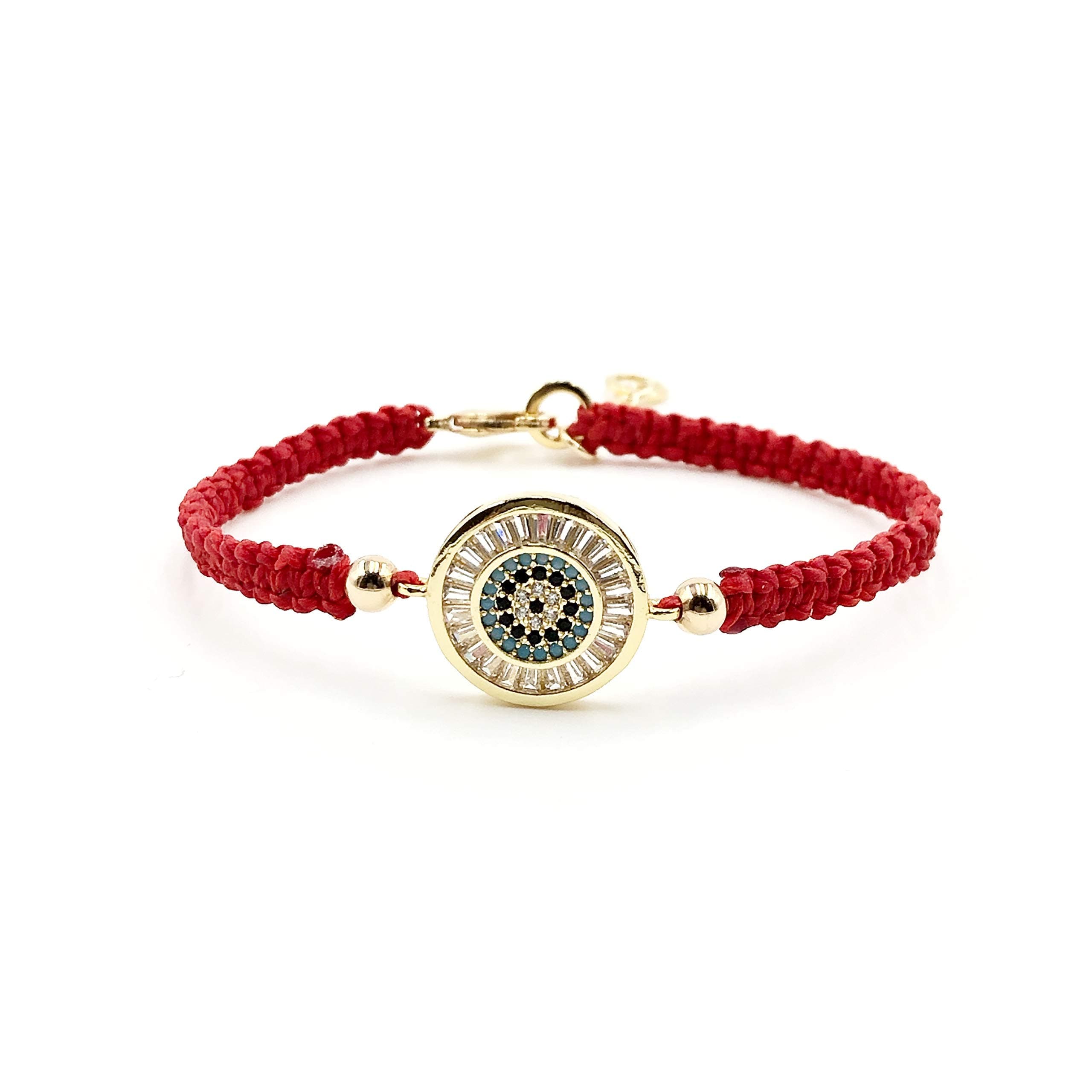 Evil Eye Lucky Charm Bracelet Braided Red Thread for Women Protection